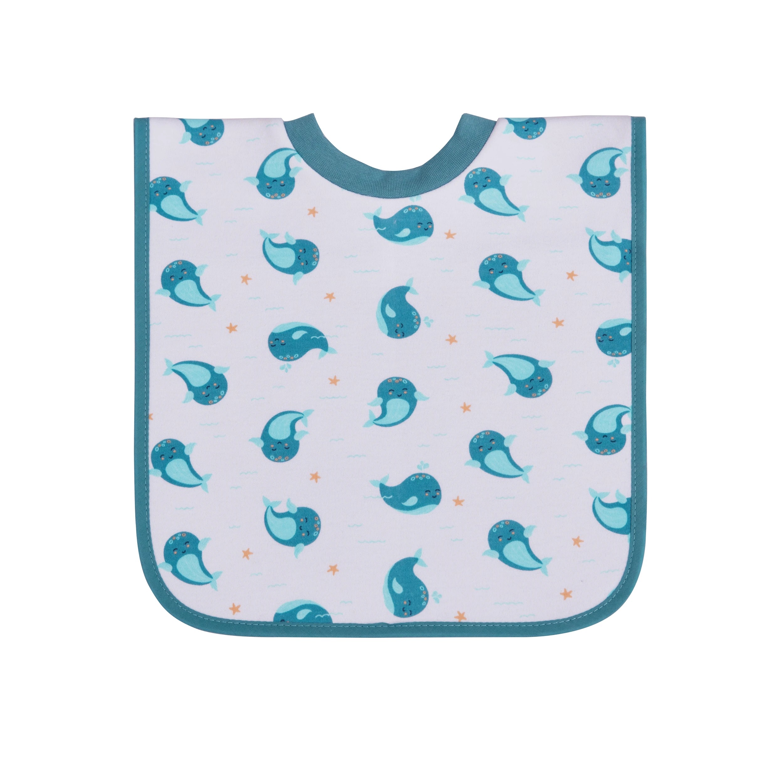 4 Big Softies 3 Pack Popover Bibs, Whale, 4 of 5