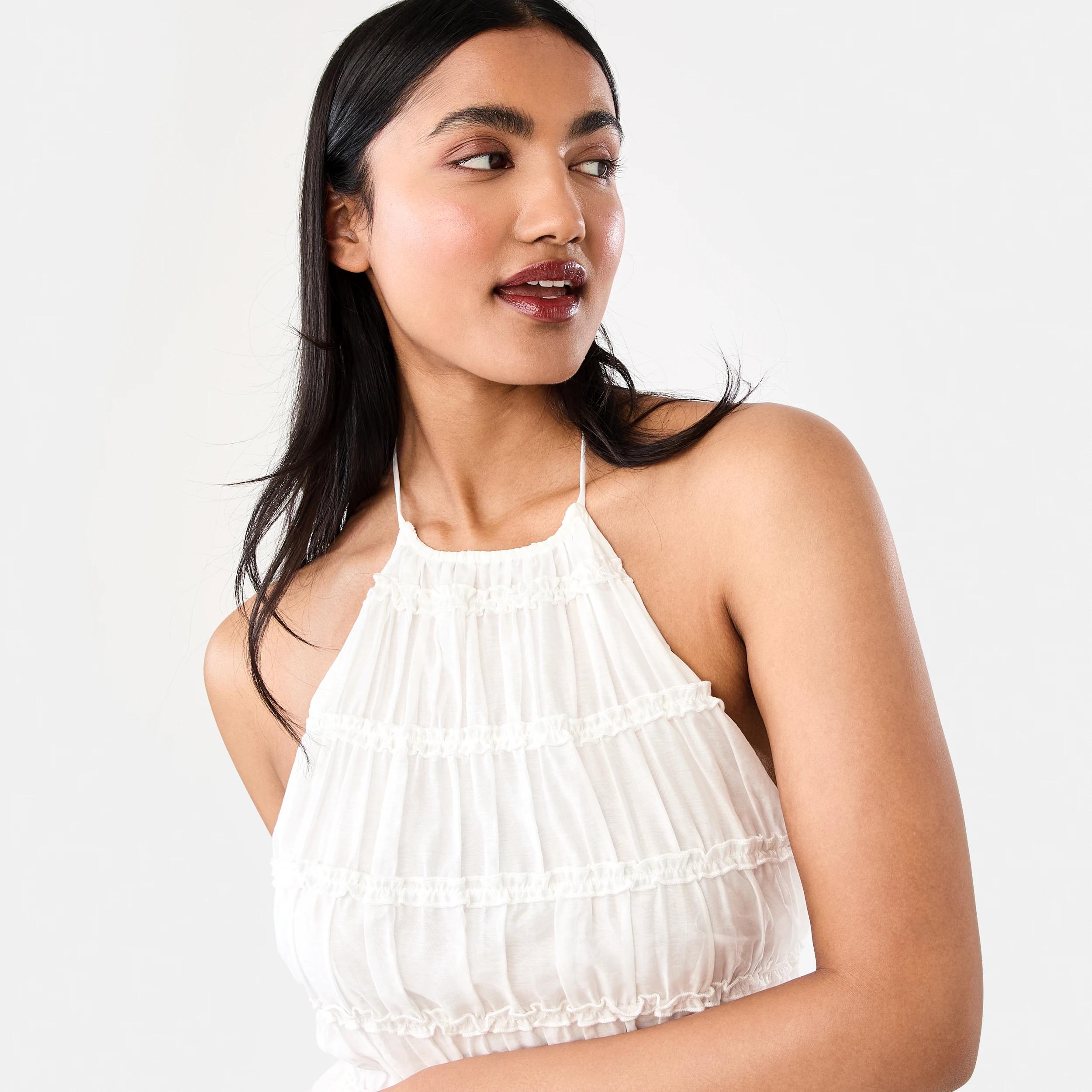 5 Tiered Strappy Top Cld White, 5 of 8