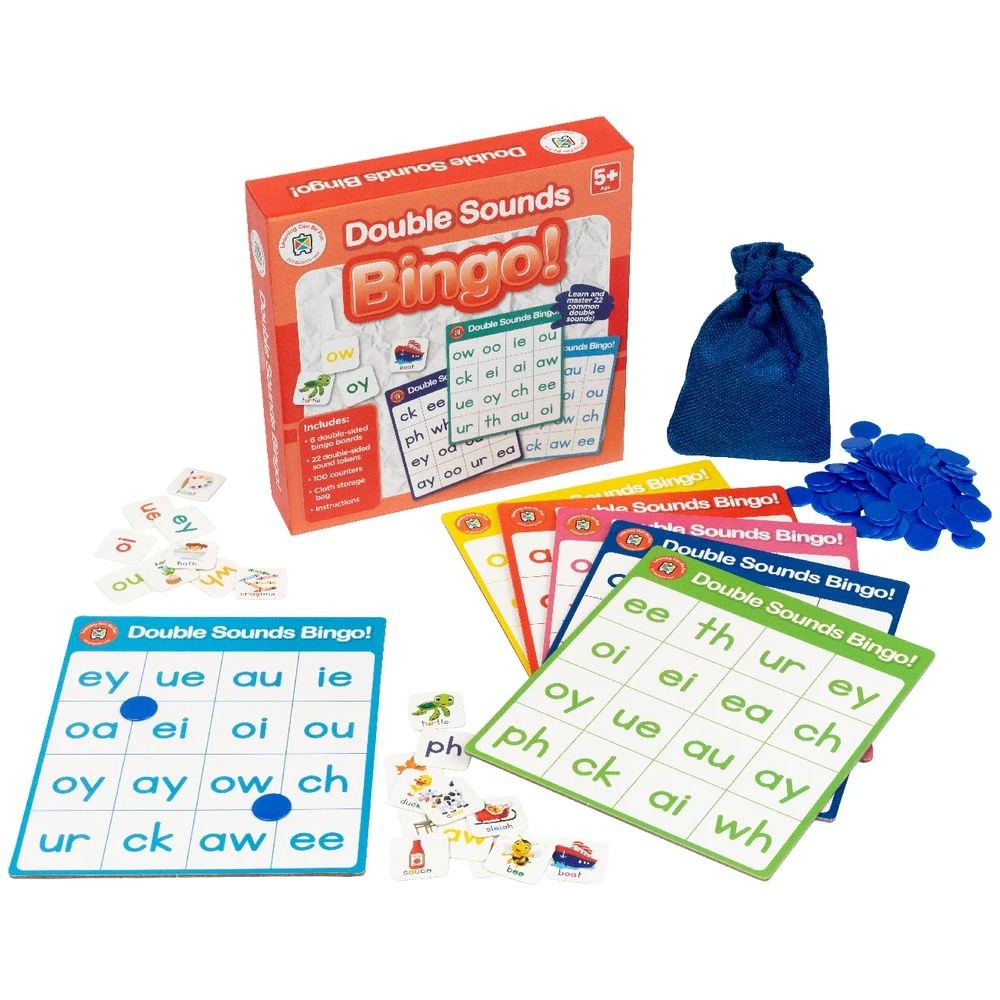 2 Learning Can Be Fun Double Sounds Bingo, 2 of 2