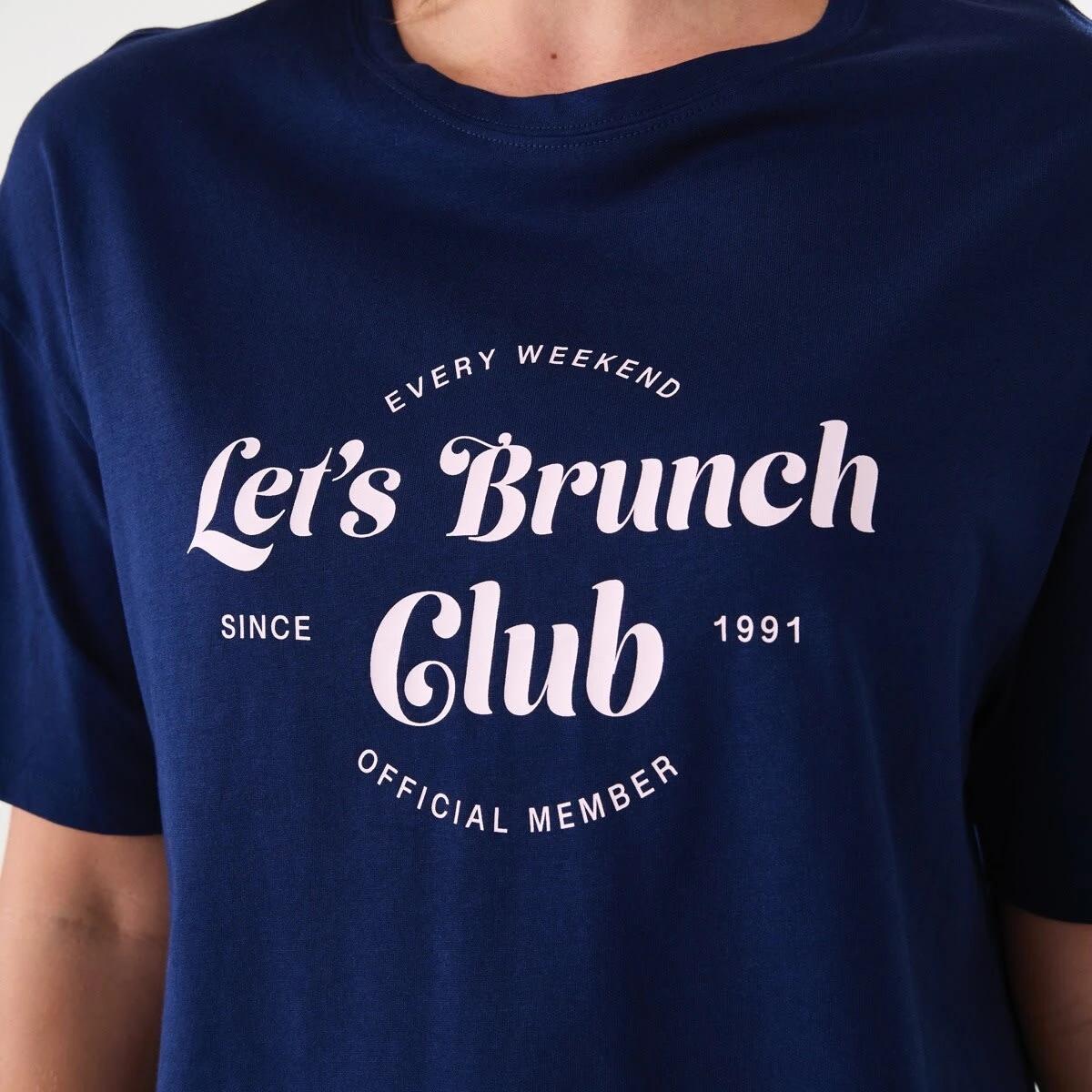 5 Knit T-shirt and Shorts Pyjama Set BRUNCH CLUB BALLERINA, 5 of 6