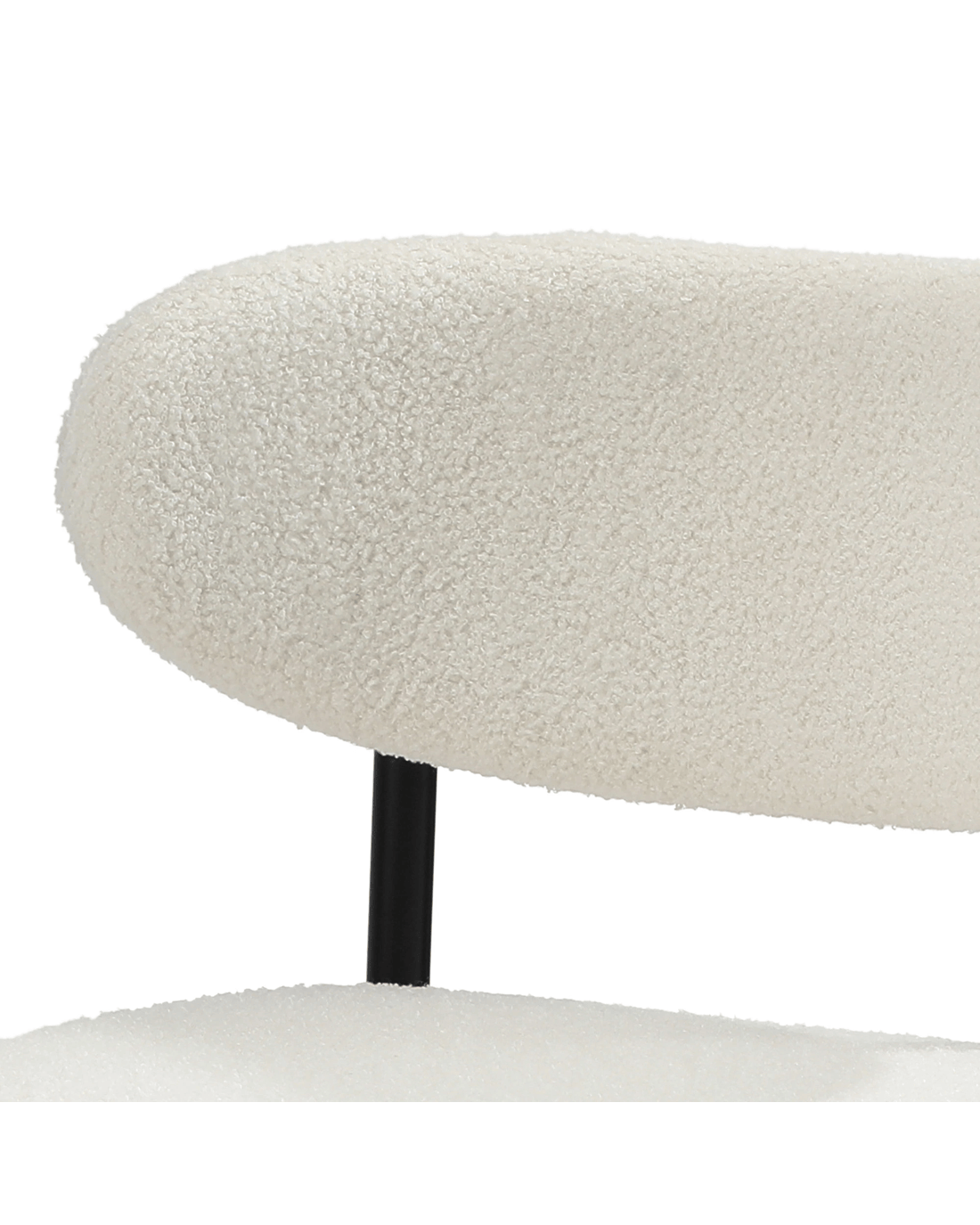 Oikiture 4x Dining Chairs Kitchen Chair Cafe Lounge Chair Boucle ...