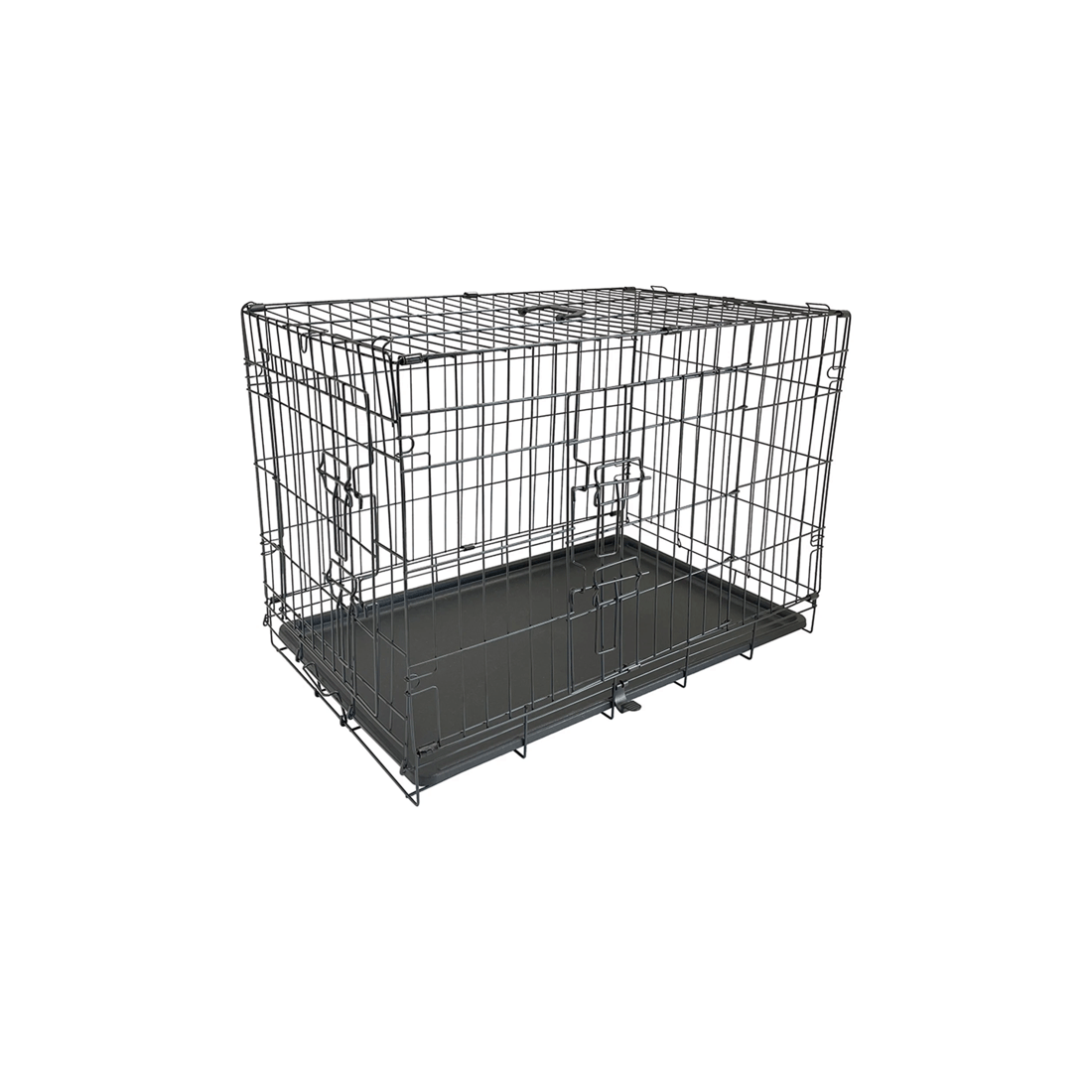 1 Superior Pet Essentials Foldable Dual Door Dog Training Crate 36 Inch 91x57x64cm
 - Black, 1 of 6