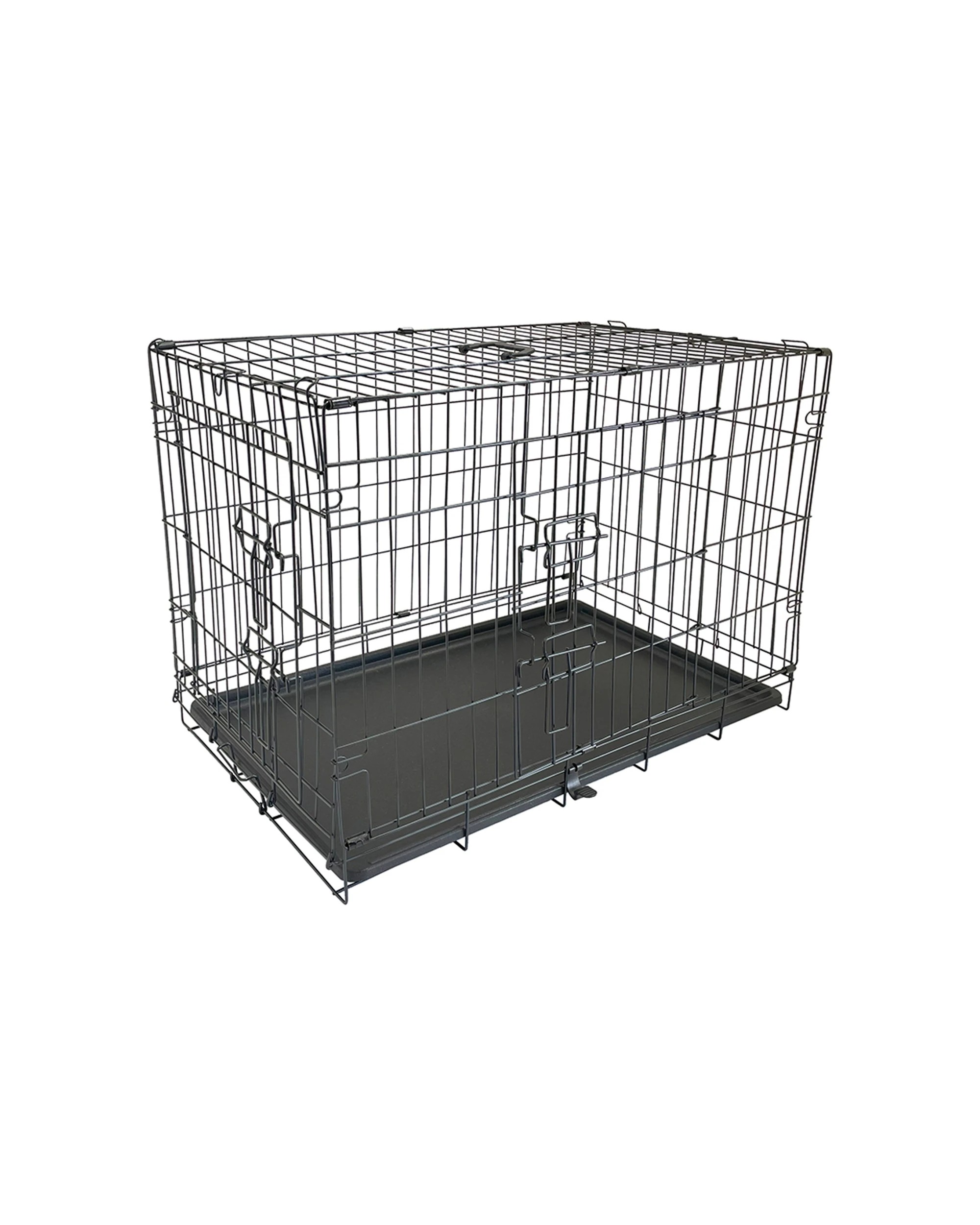 1 Superior Pet Essentials Foldable Dual Door Dog Training Crate 36 Inch 91x57x64cm
 - Black, 1 of 6