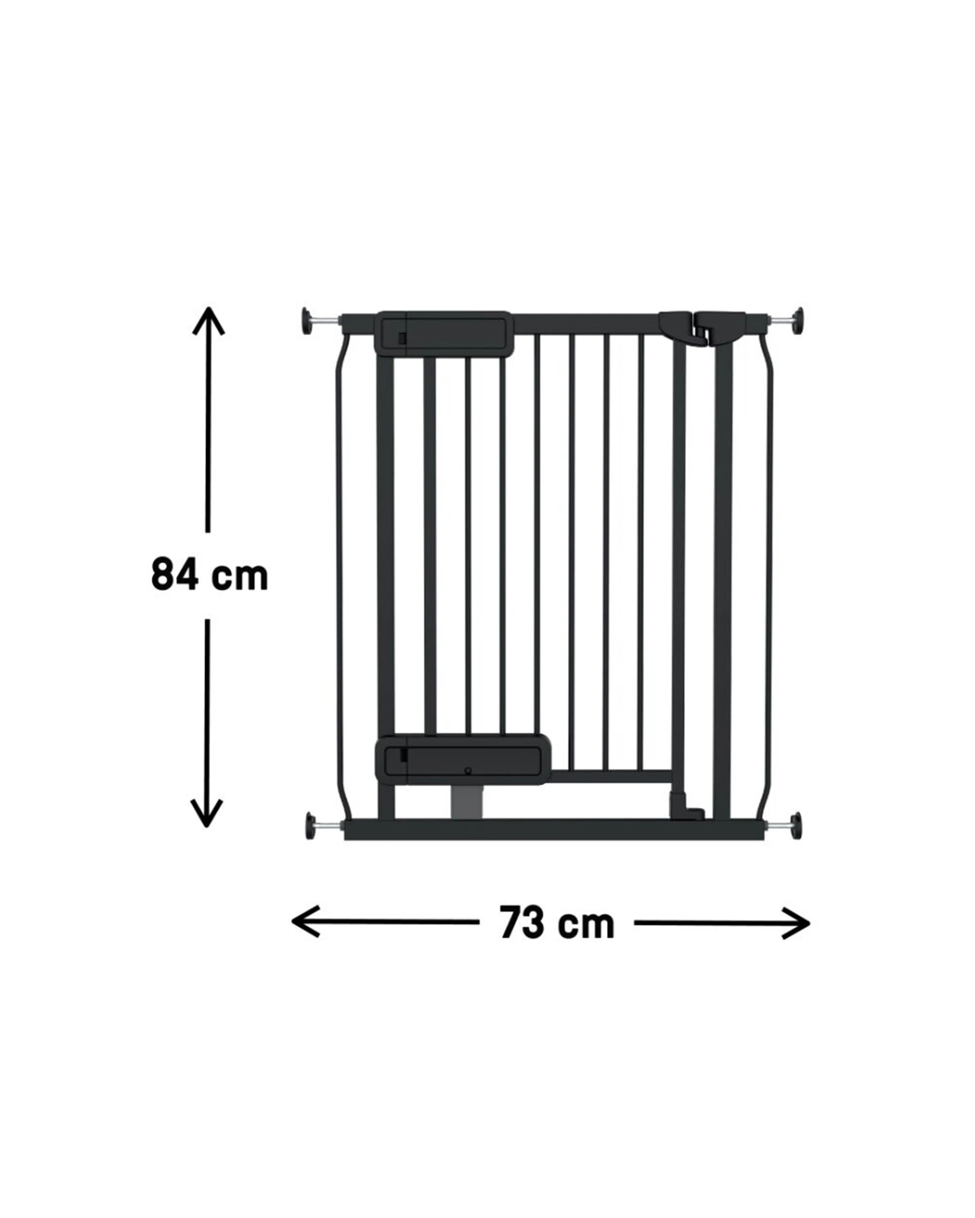 2 Ingenuity The Doorway Series Adjustable Baby Safety Open Gate 6-24 Months - Black, 2 of 8