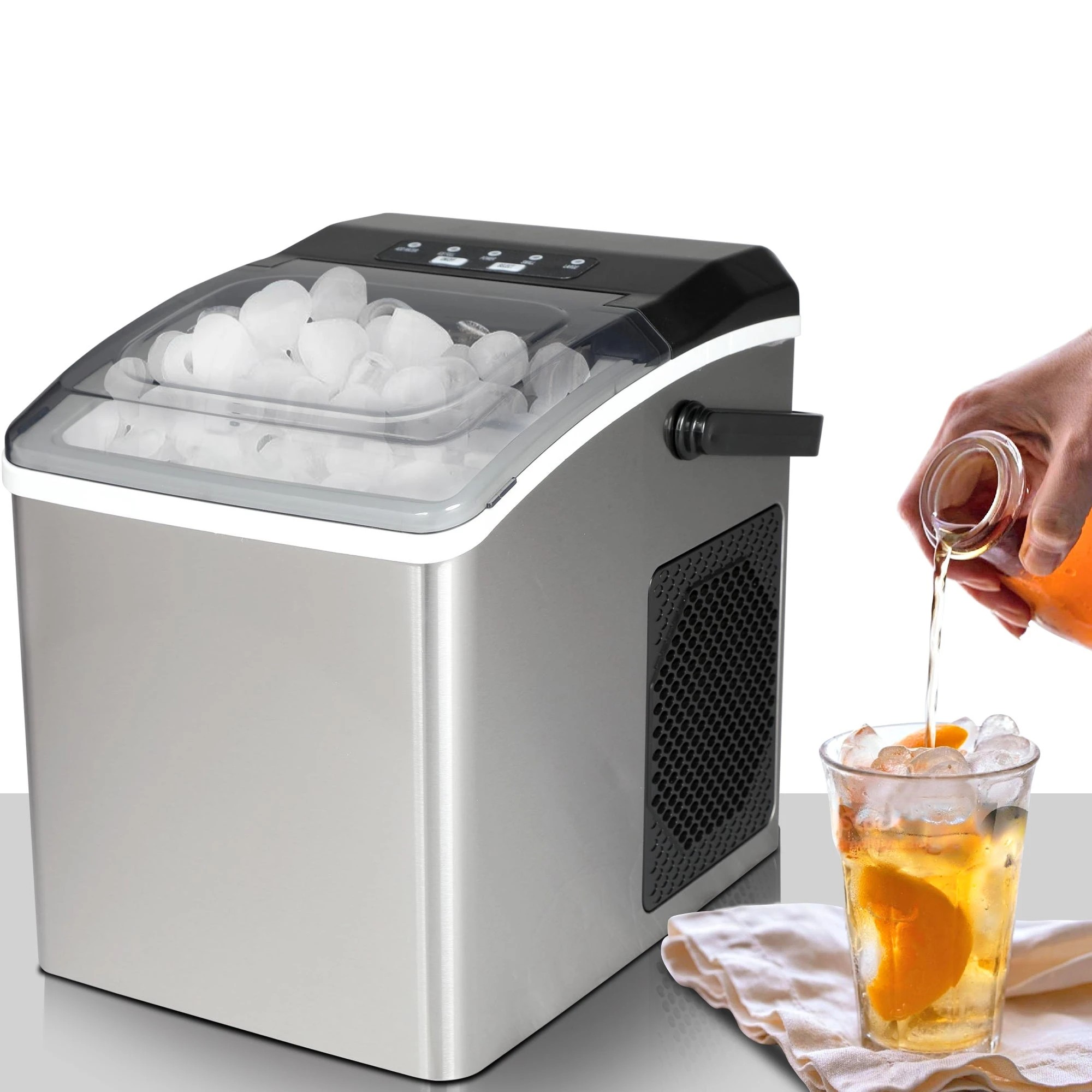 3 Koolatron Portable Ice Maker 11.7kg Stainless Steel - Silver, 3 of 9