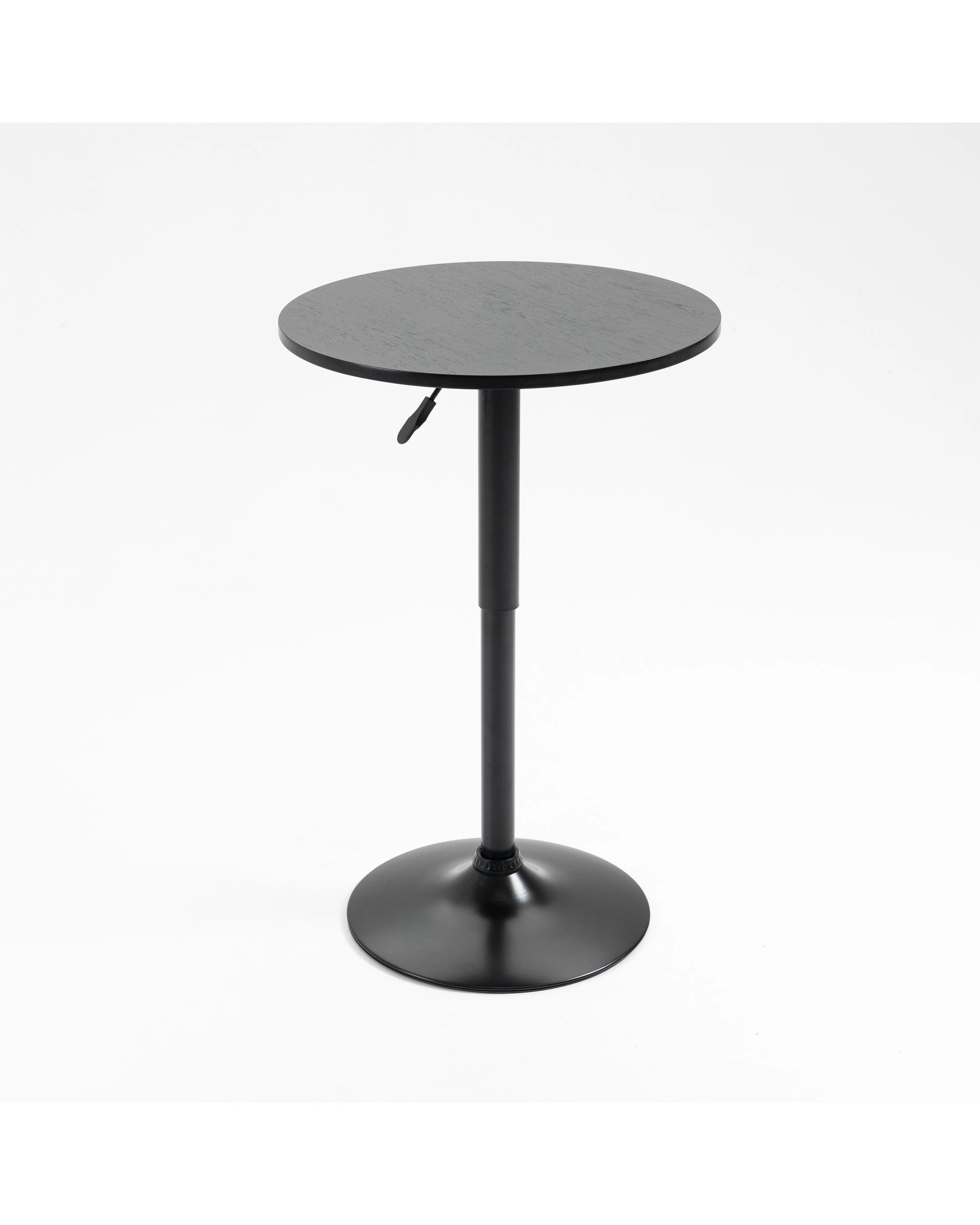 5 IHOMDEC Walnut Wood Round Bar Table - Black - Black, 5 of 10