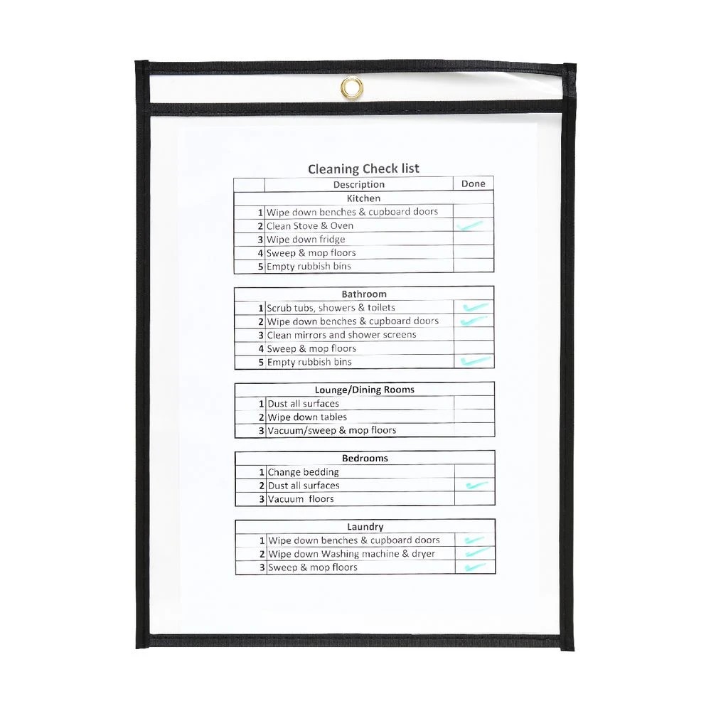 5 J.Burrows Erasable PVC Pockets 3 Pack, 5 of 5