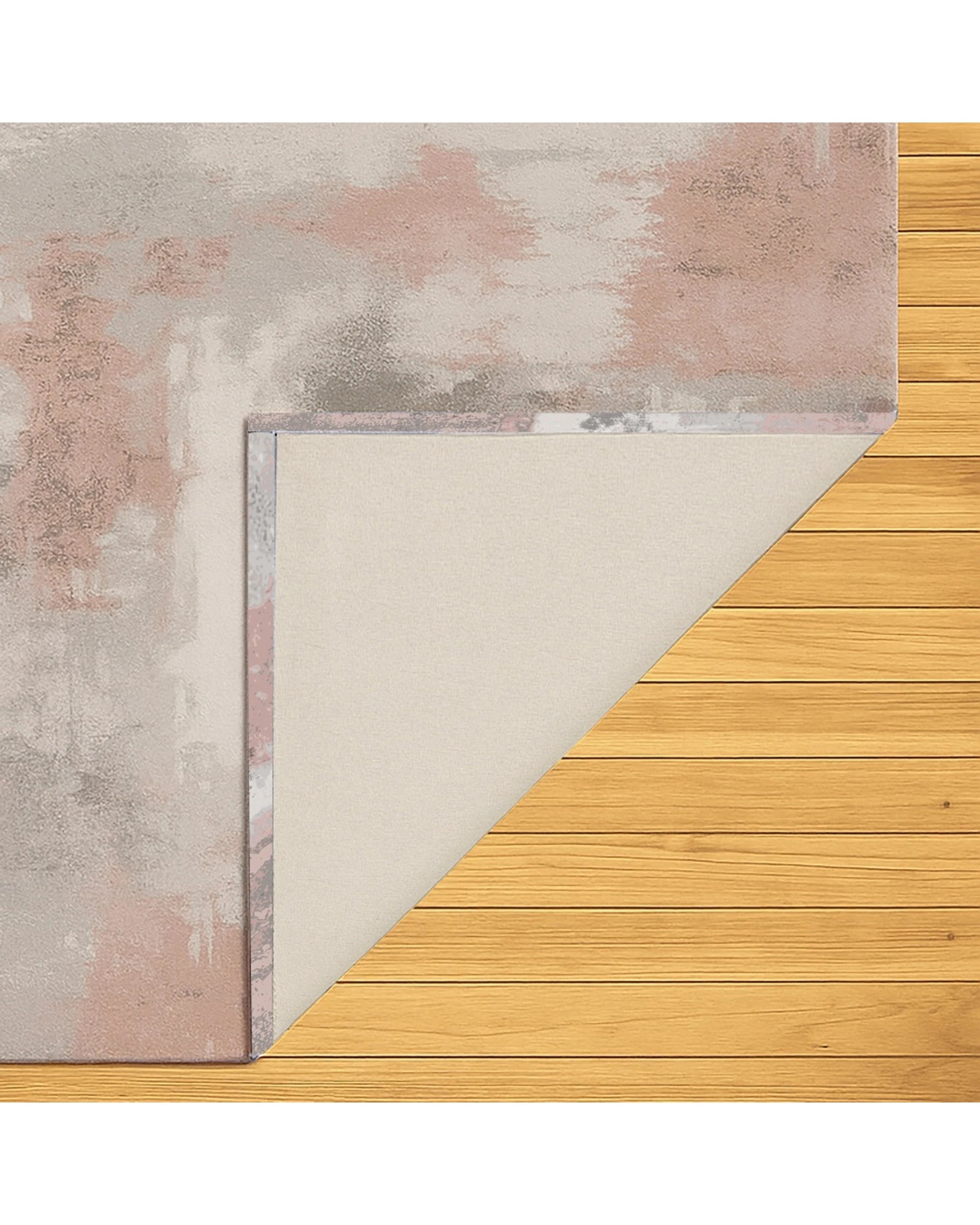 5 Urban Style Abstract Printed Microfibre Rug Canvas Backing Home Decor 160x240cm - Pink, 5 of 5