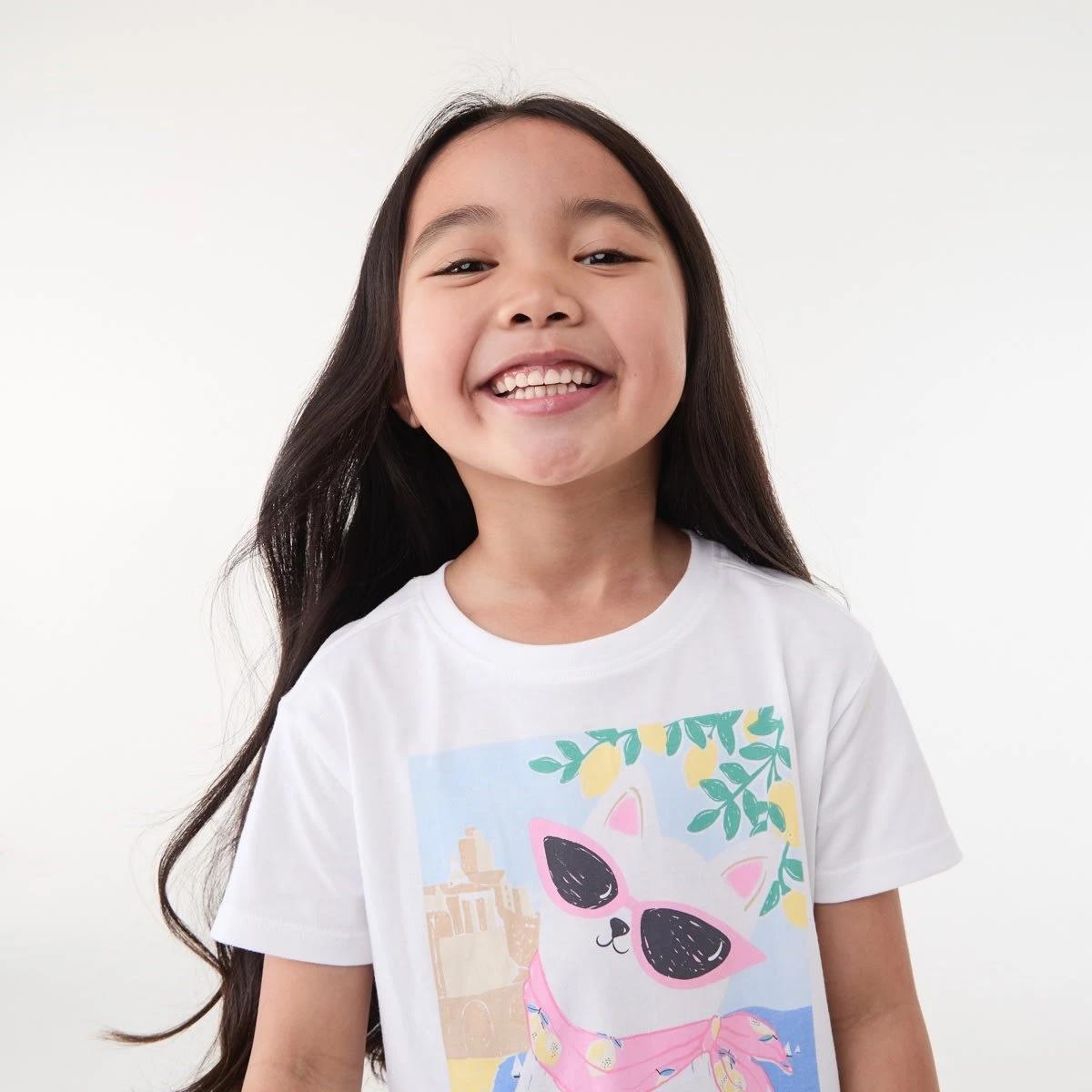 3 Print T-shirt CAT ON AMALFI COAST WHITE, 3 of 6
