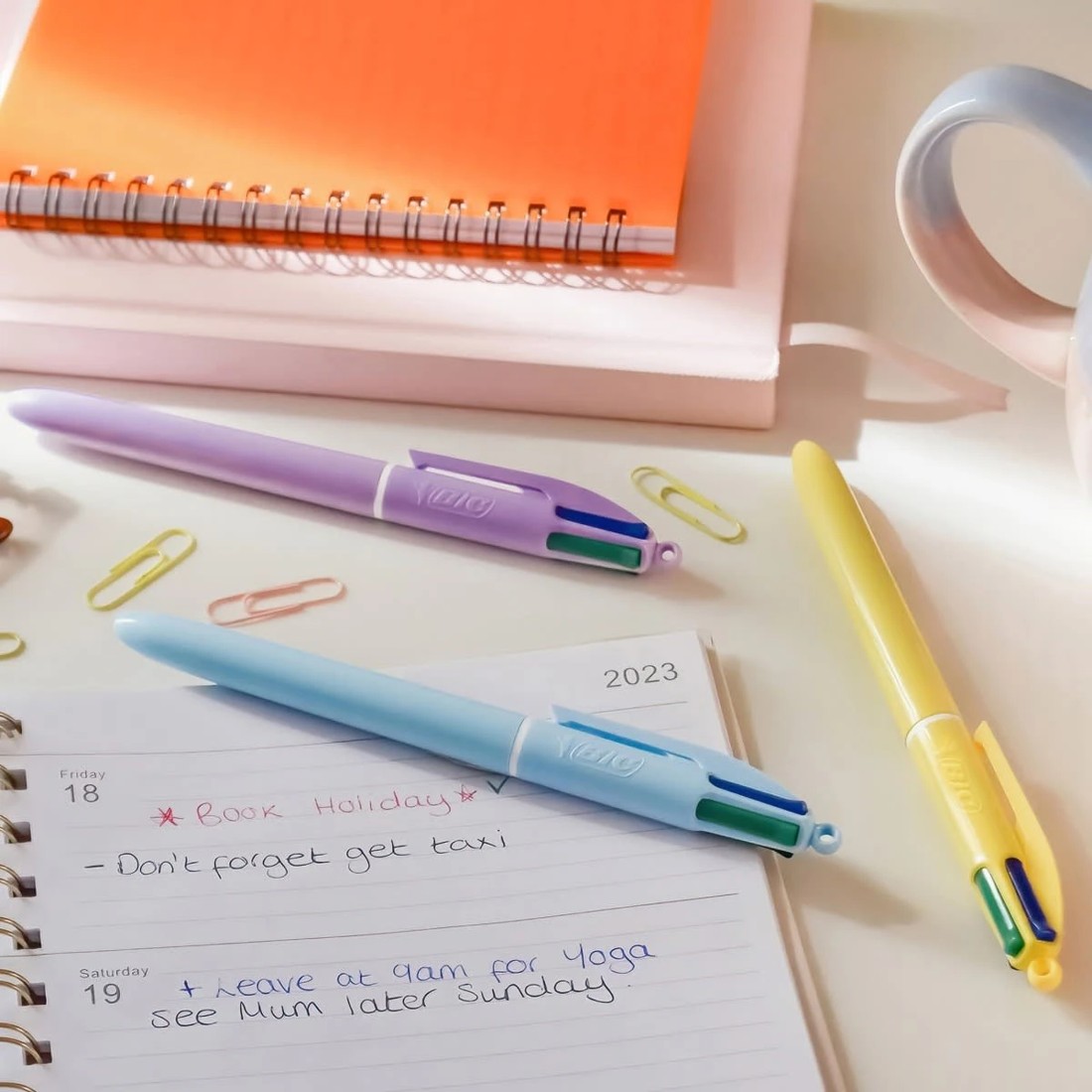 5 3 Pack BIC 4 Colours Pastel Ball Pens, 5 of 8