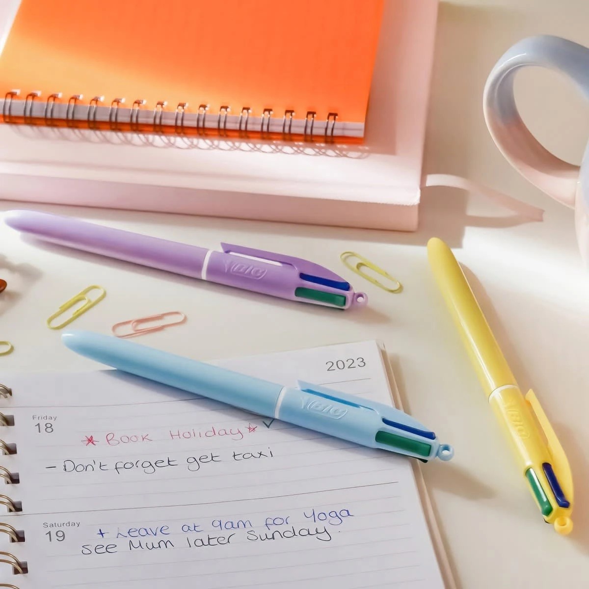 5 3 Pack BIC 4 Colours Pastel Ball Pens, 5 of 8