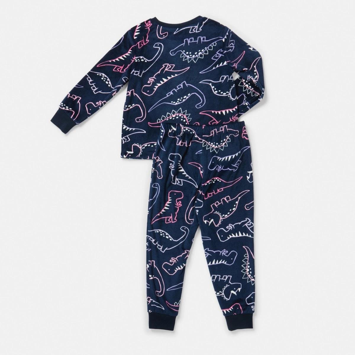6 Super Soft Pyjama Set Nvy Dino, 6 of 8
