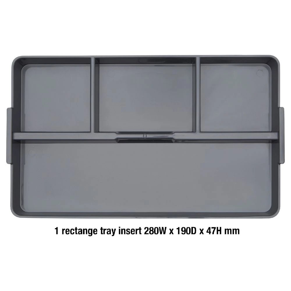 3 Ezy Storage 8L Sort It Storage Container Transparent Grey, 3 of 10