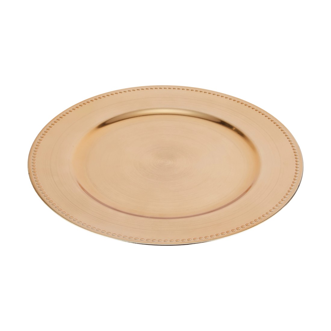 1 Gold Look Charger Plate, 1 of 3