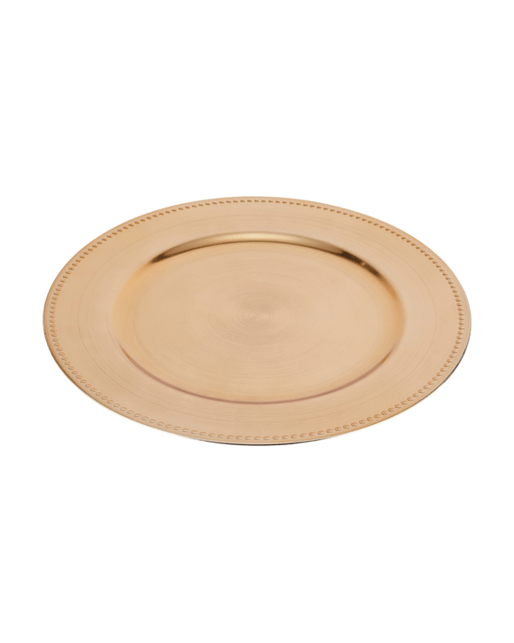 Gold Look Charger Plate