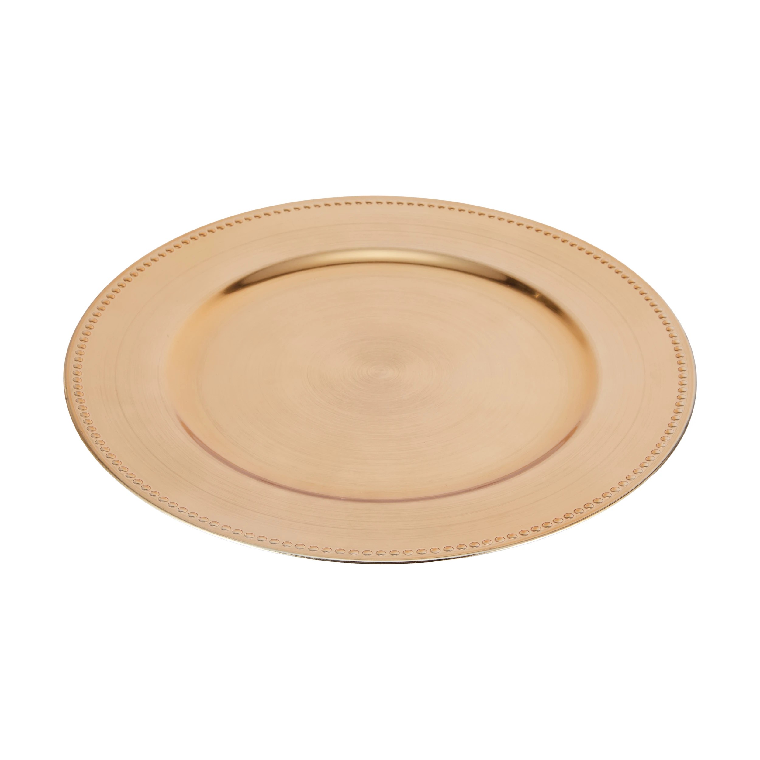 1 Gold Look Charger Plate, 1 of 3