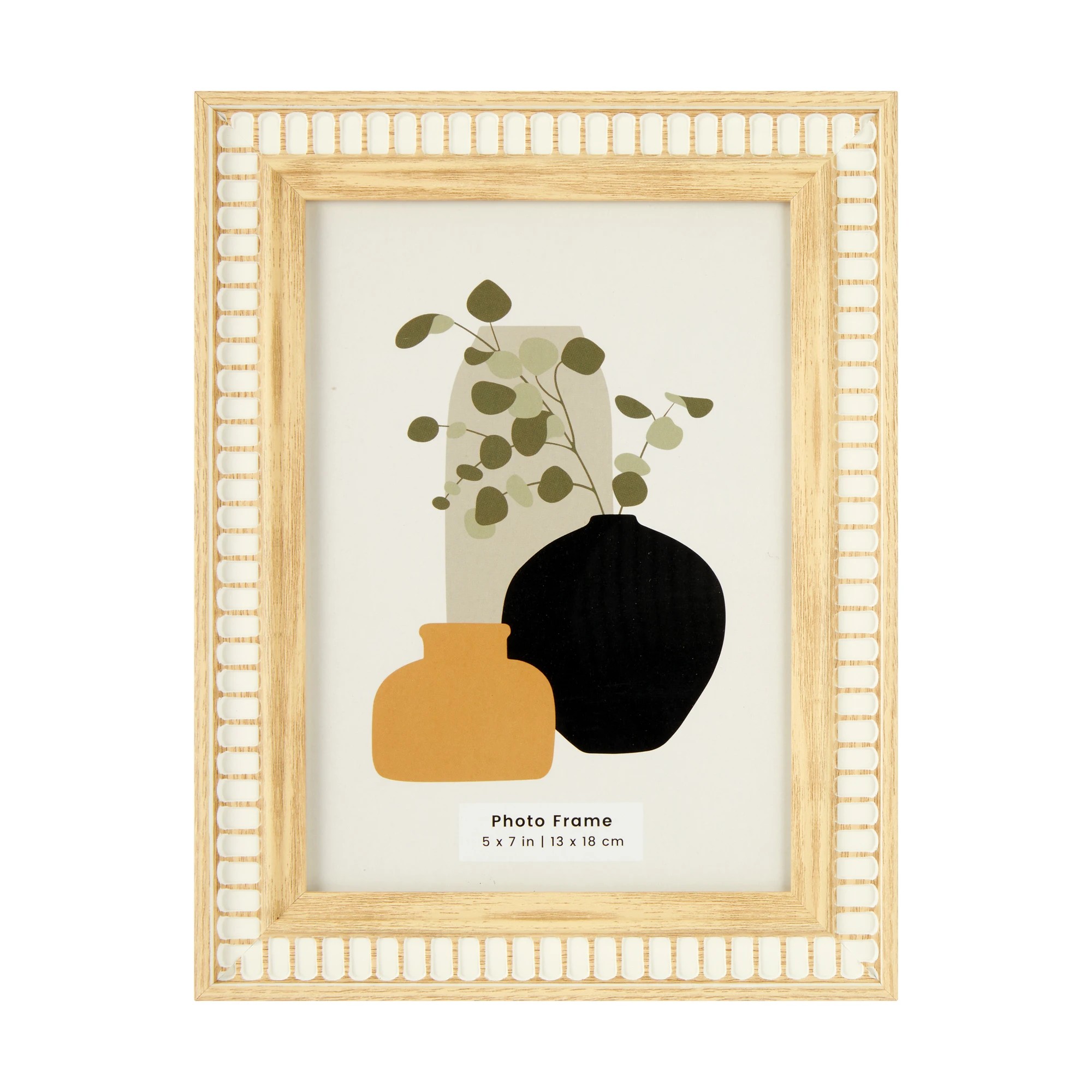 1 Tribal Photo Frame 5in. x 7in. - Oak Look, 1 of 4
