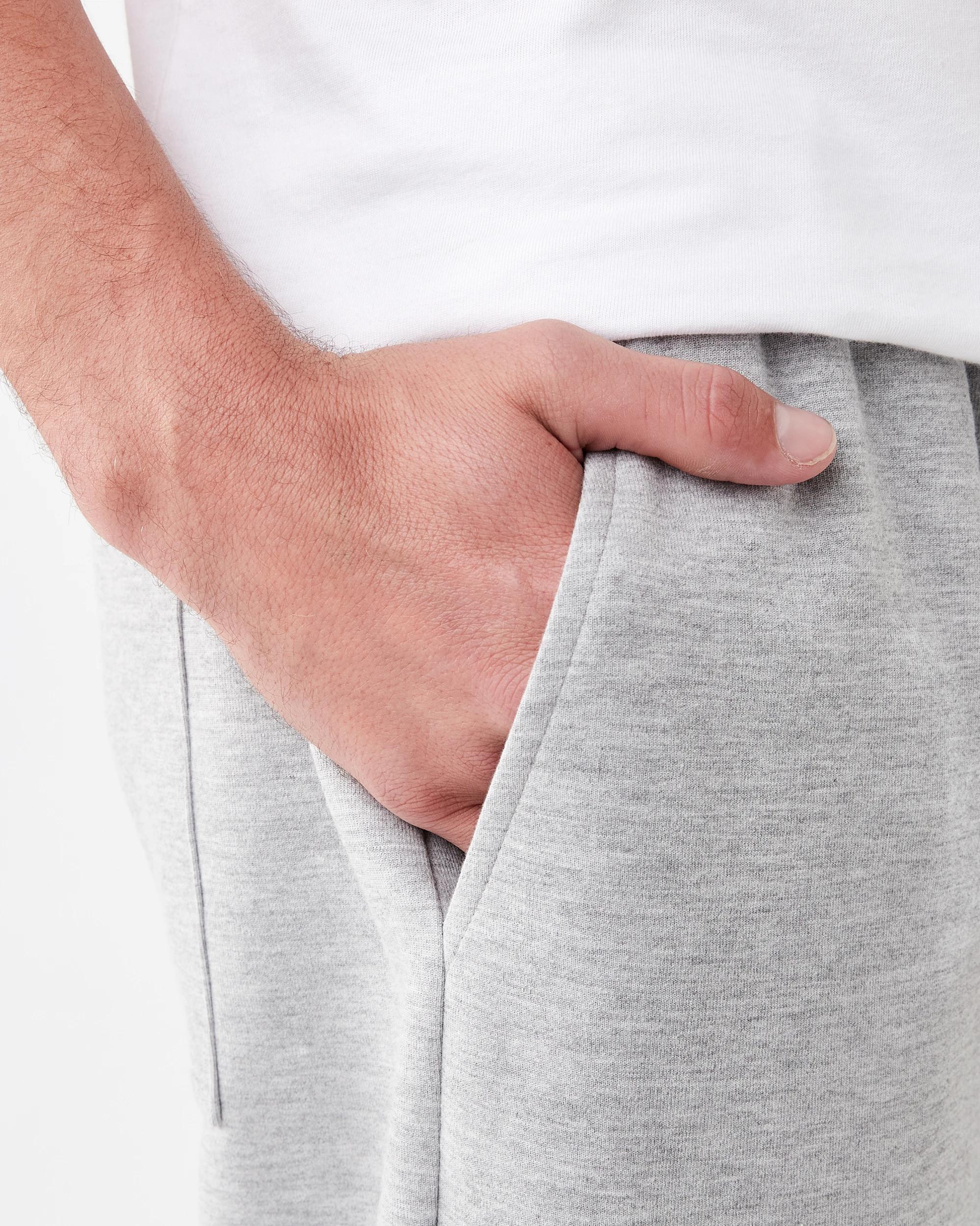 5 Interlock Open Leg Trackpants Grey Marle, 5 of 6