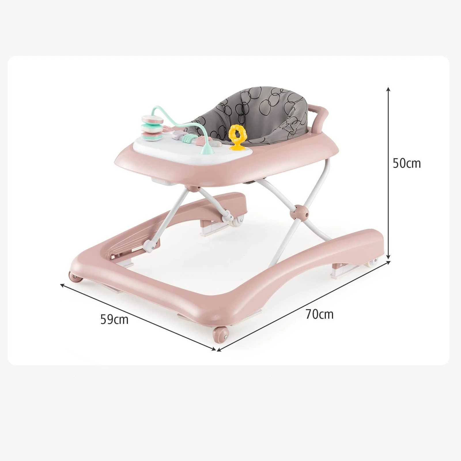 3 Costway 3-in-1 Baby Walker Foldable Ride-on Toy, 3 of 3