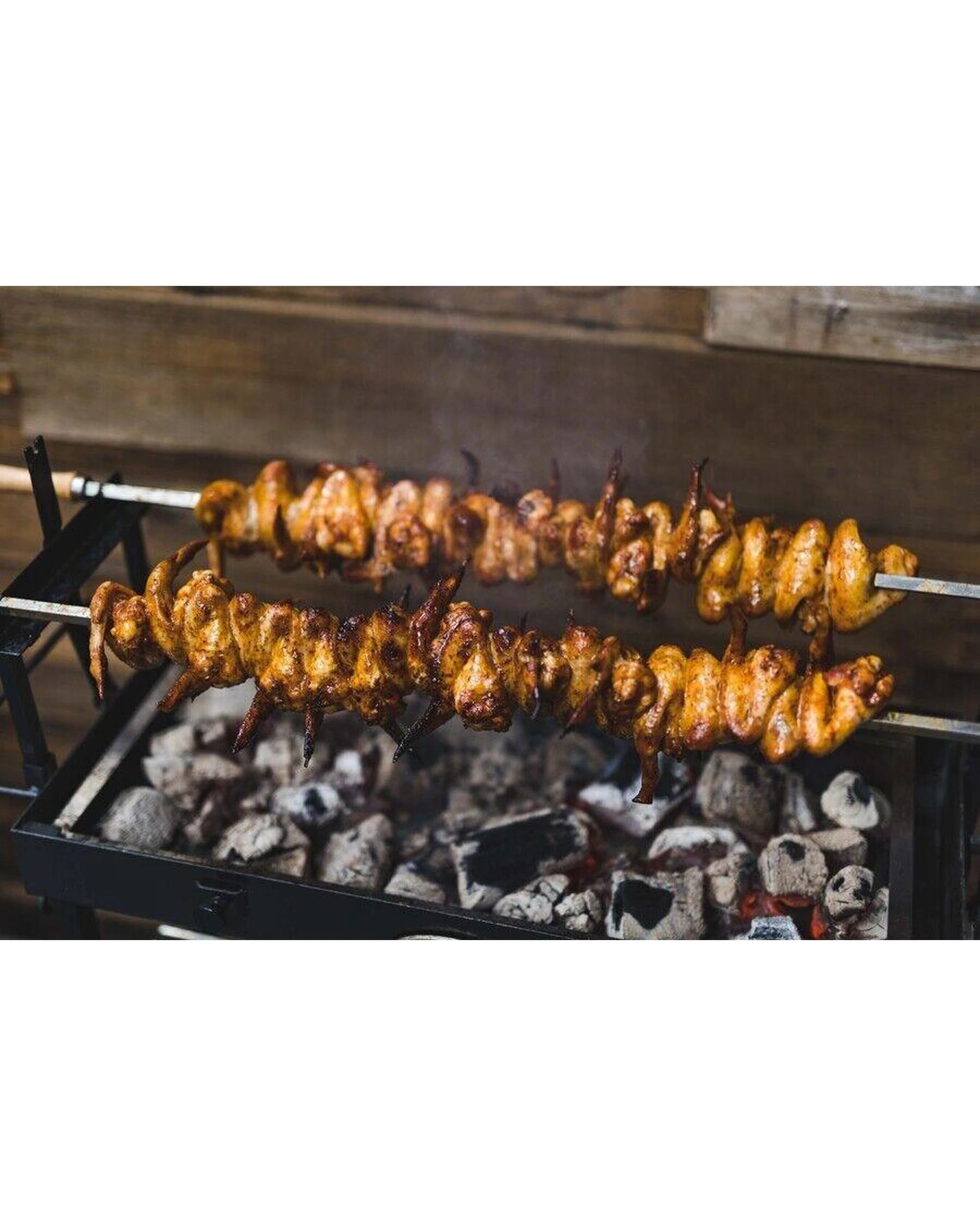 4 Flaming Coals 3 x Cyprus Spit Roast Skewer - 10mm x 950mm, 4 of 10