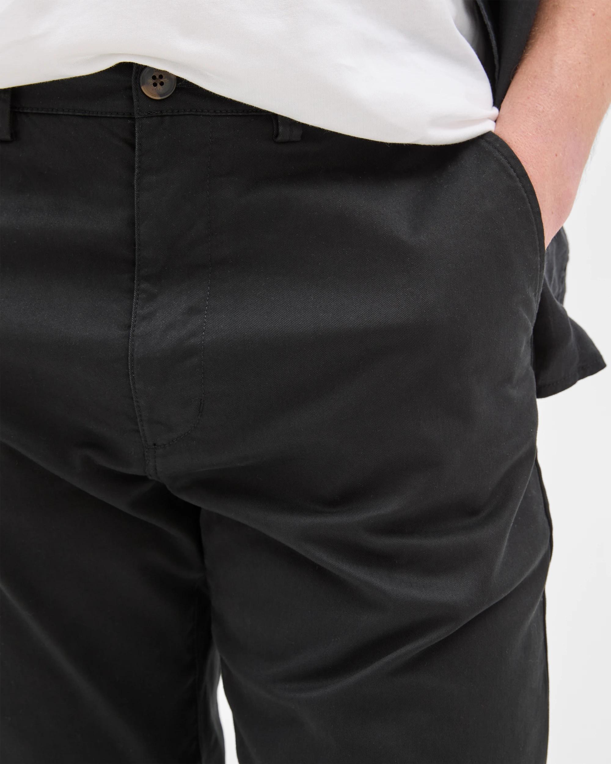 3 Target Man Australian Cotton Relaxed Fit Chino Pants, Sand, Size 34 BLACK, 3 of 6