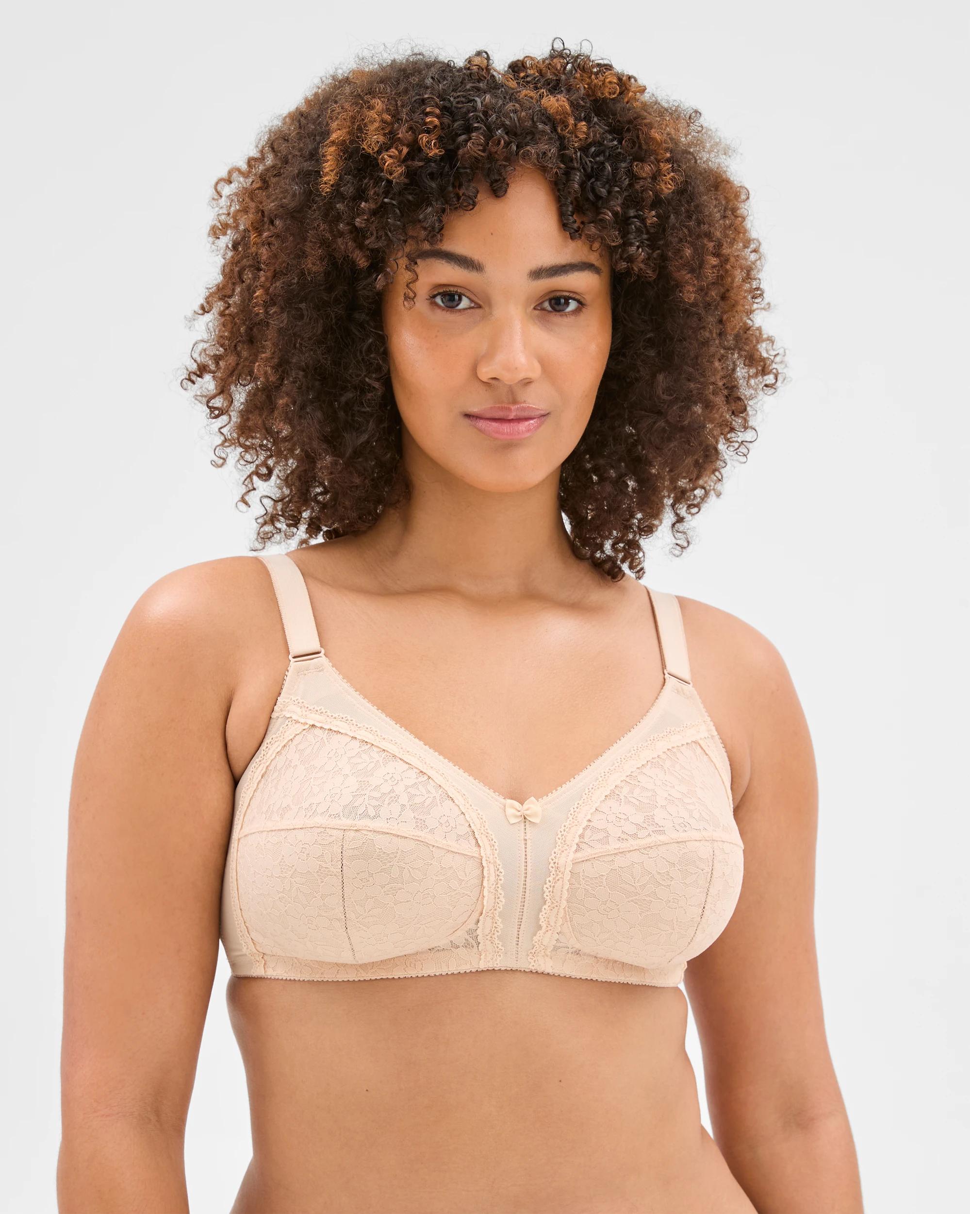 3 Target Plus Size Firm Support Wirefree Bra NATURAL, 3 of 5