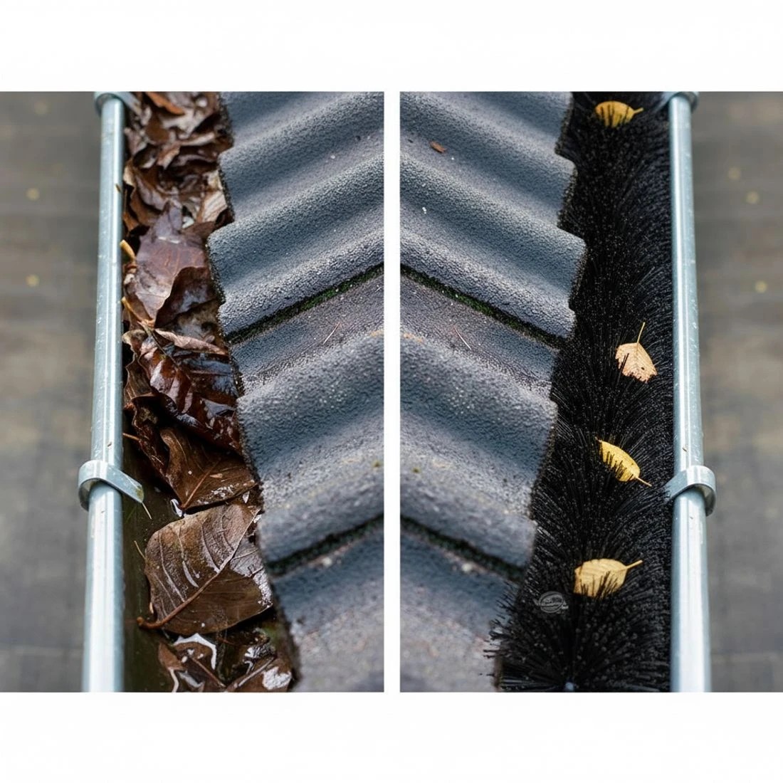4 Gardeon Gutter Guard Brush 32M 92X10cm - Black, 4 of 7