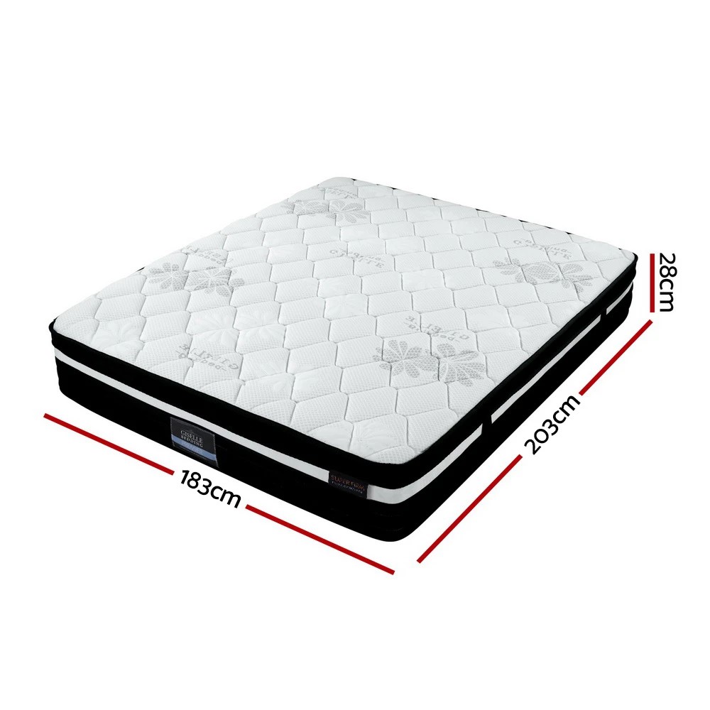 2 Giselle Bedding 28cm Mattress Super Firm King - Multi, 2 of 7