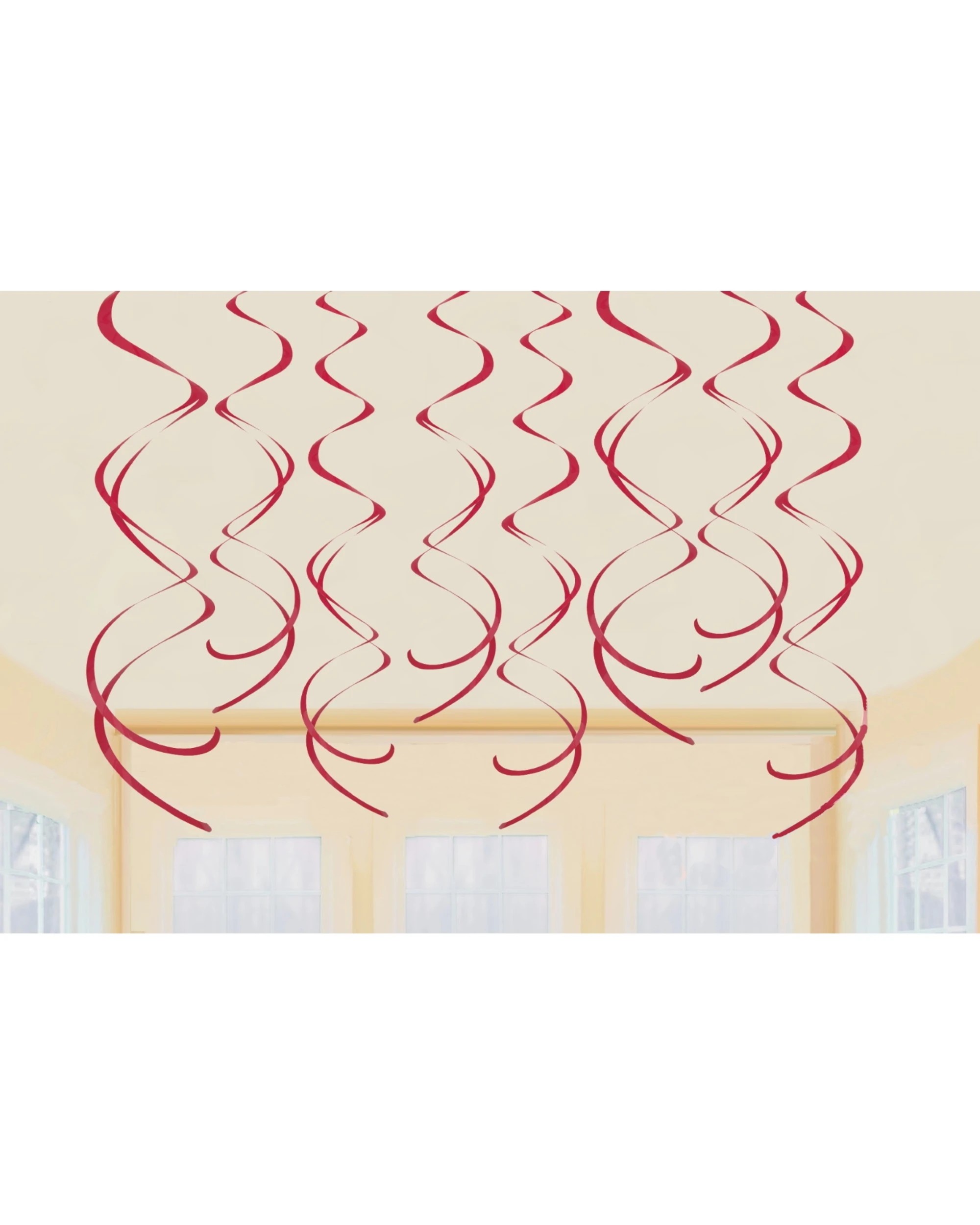 1 Unique Swirls Pack of 8 - Red, 1 of 1
