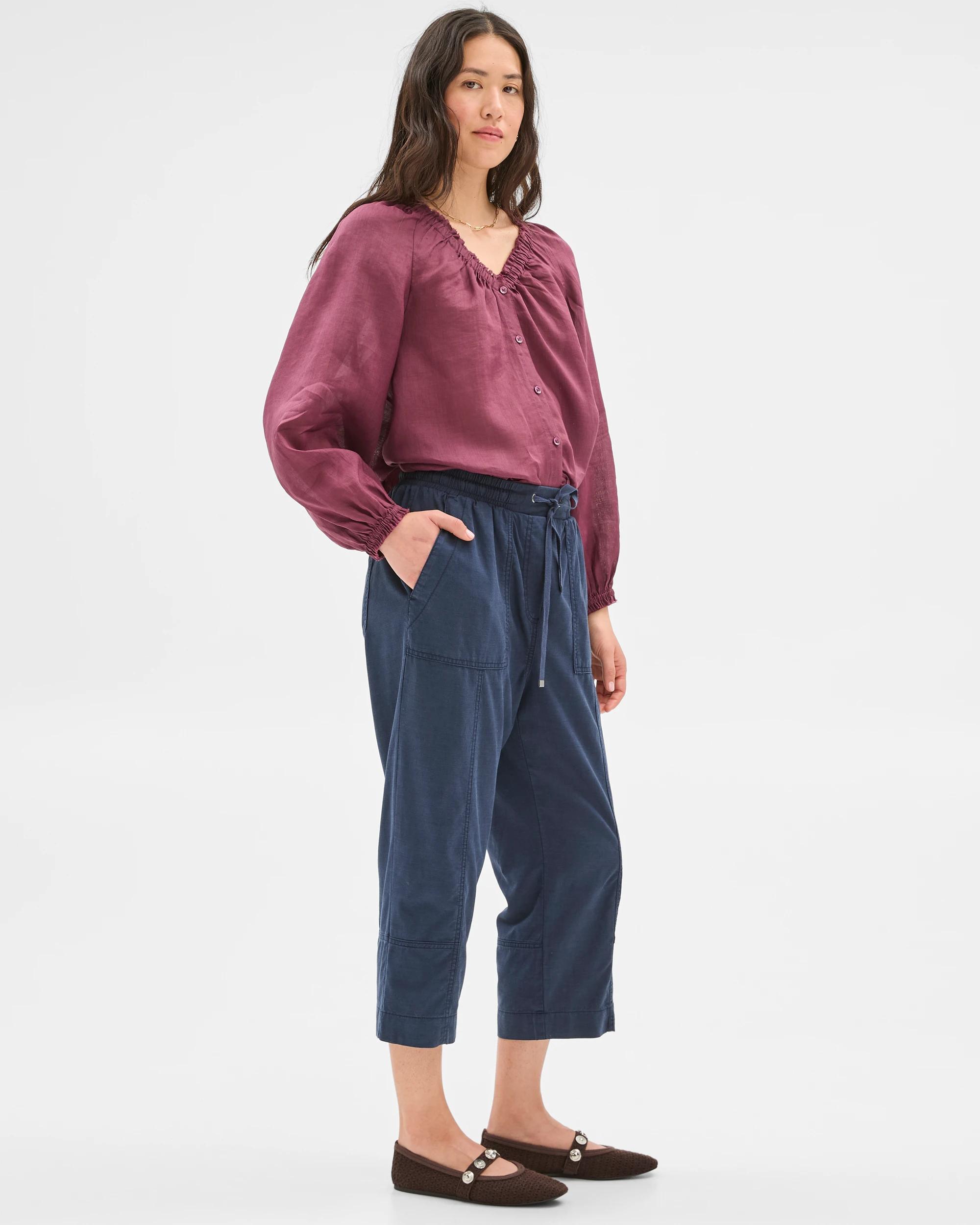 5 Target Seamed 3/4 Jogger Pants NAVY BLUE, 5 of 7