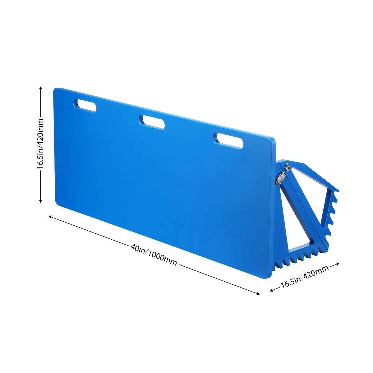 2 AUSWAY Soccer Rebounder Board, Football Rebound Wall 3 Adjustable Angles, HDPE Passing & Shooting Practice, 2 of 7