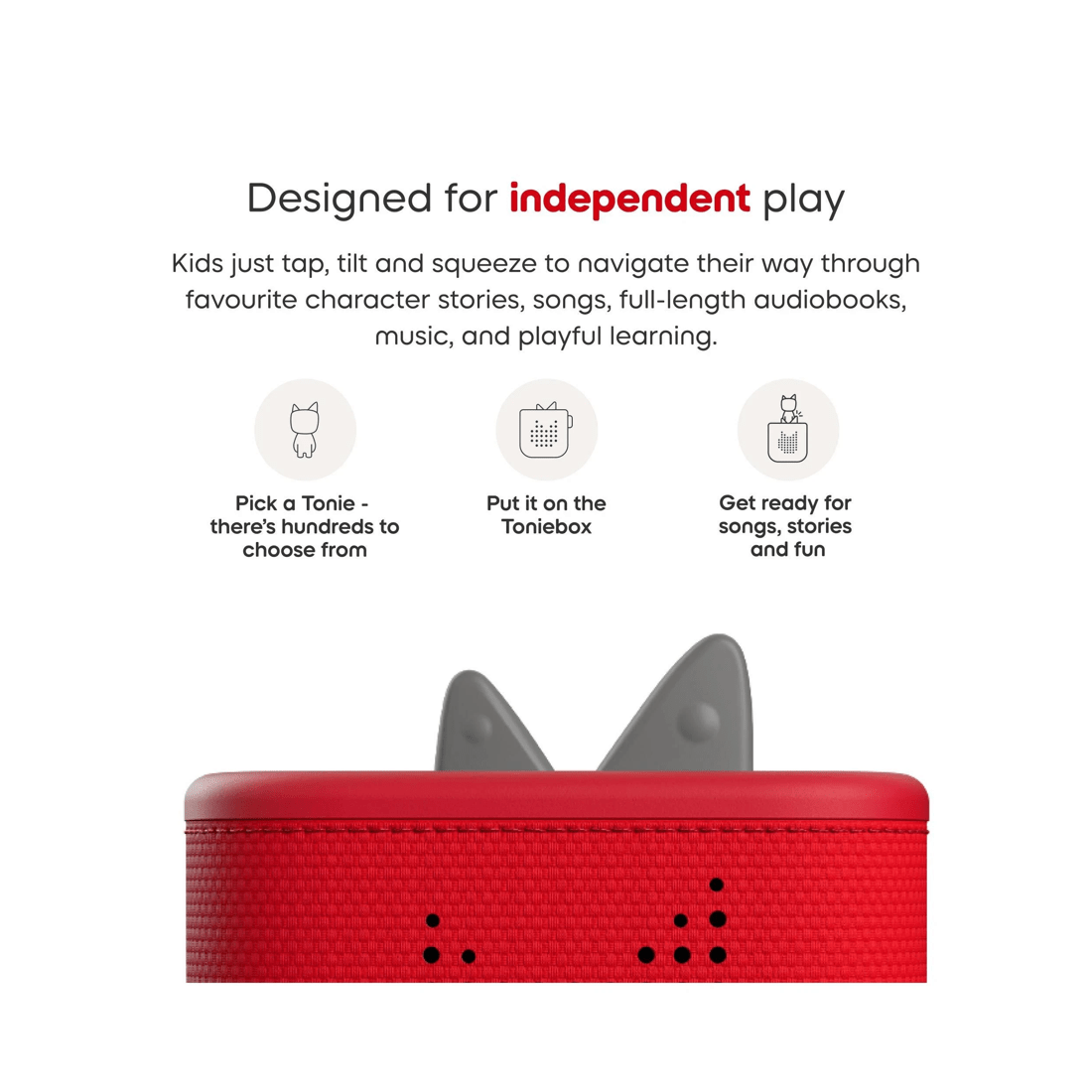 6 Tonies - Toniebox 2 Starter Set with Creative Tonie Rubie - Sunset - Red, 6 of 7