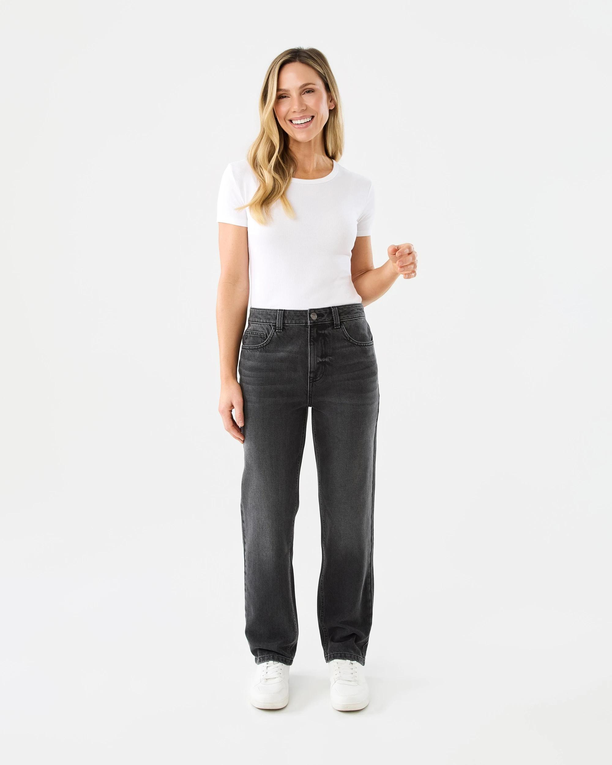 8 Straight Leg Jeans Blk Denim, 8 of 8