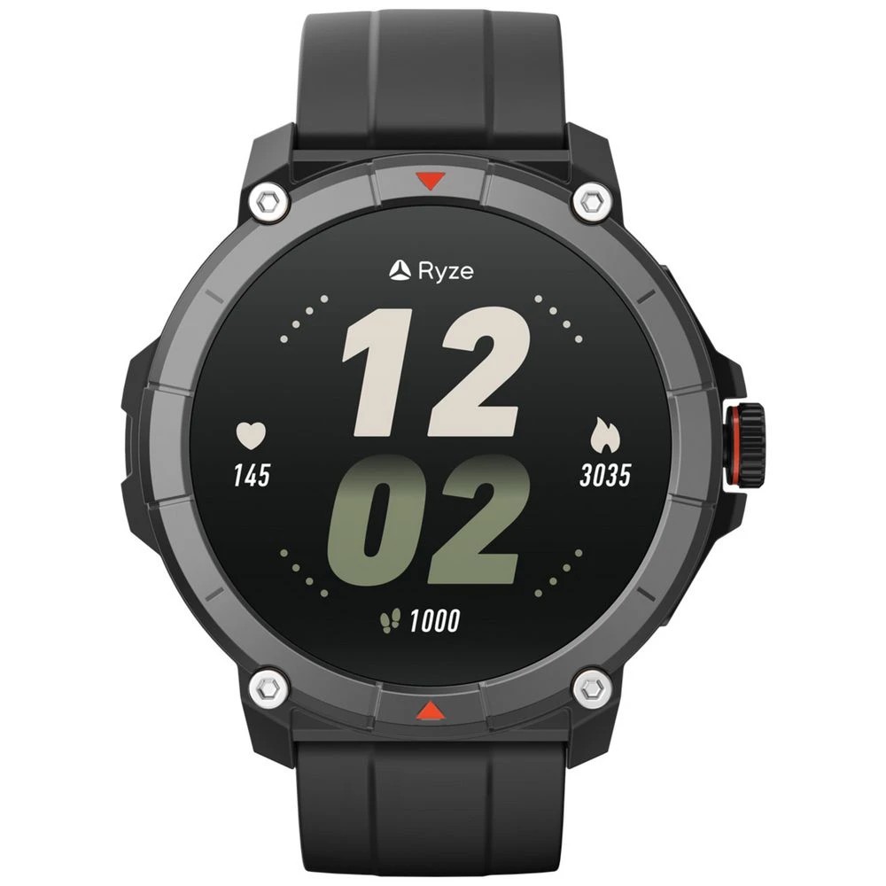 3 Ryze Trek GPS Smart Watch Green and Black, 3 of 4