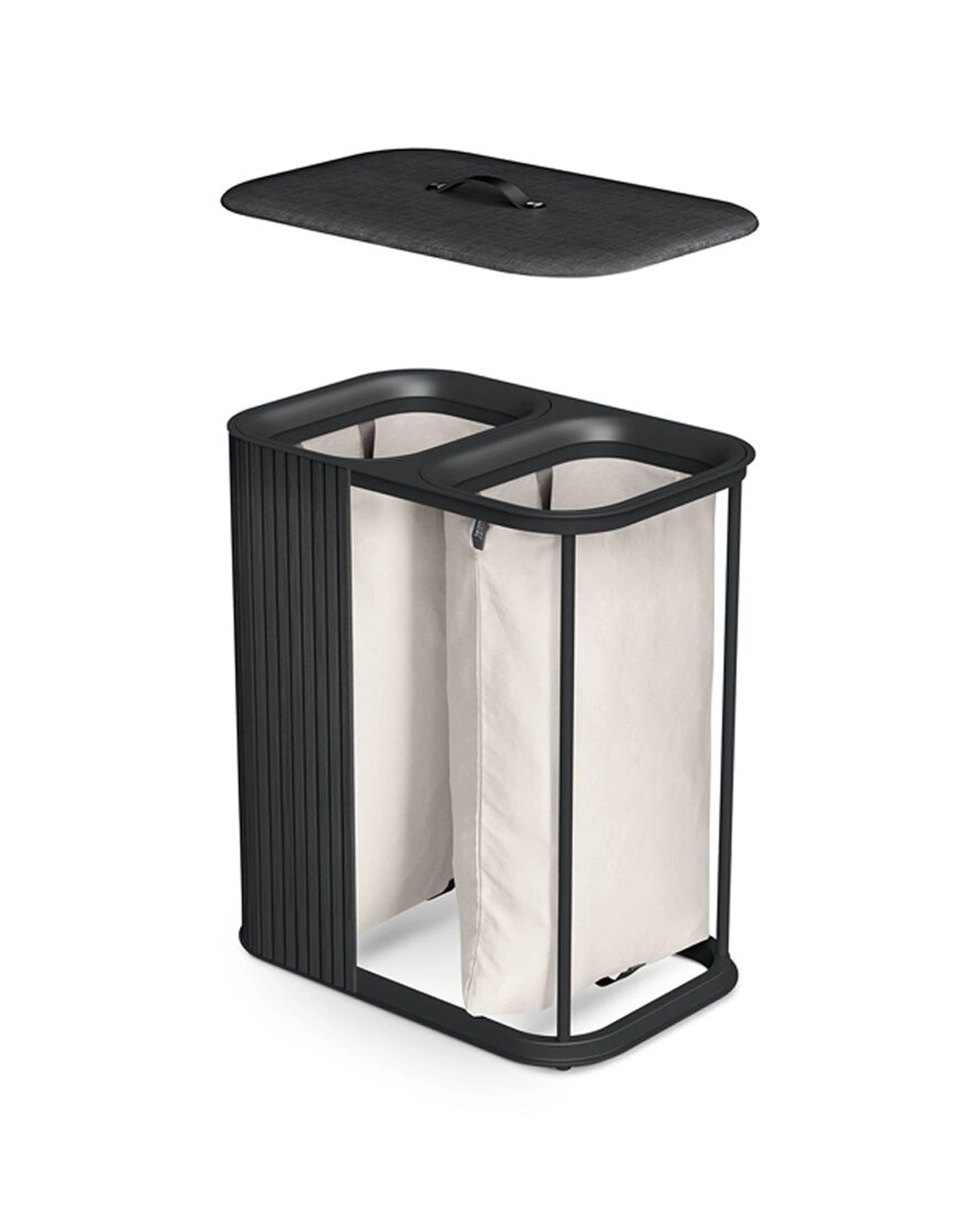 4 Joseph Joseph Tota Twin Luxe 90L Laundry Separation Basket, 4 of 8