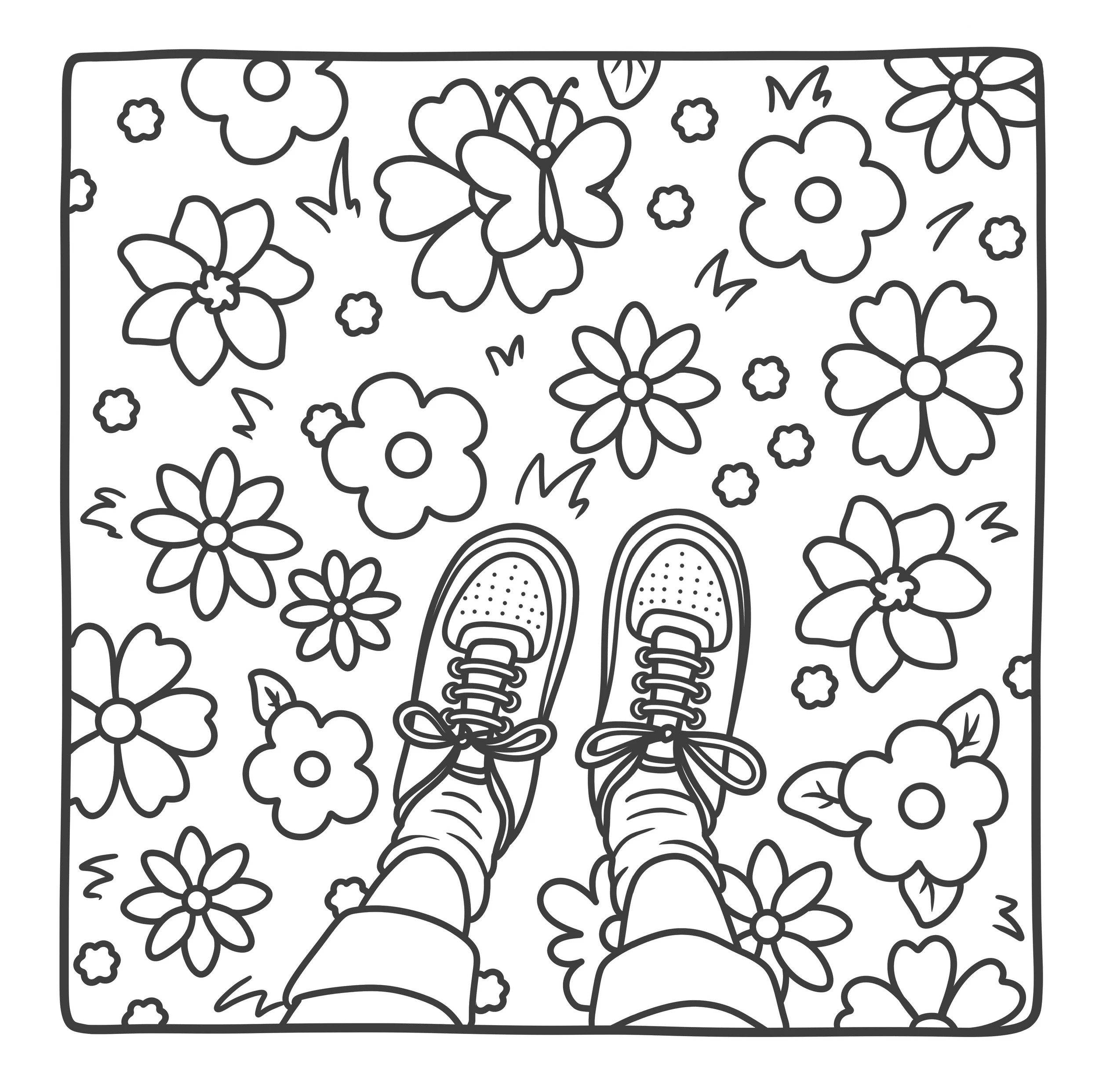 4 Cosy Girlhood Cute POV-Style Colouring Book by Amelia Green - Book, 4 of 4