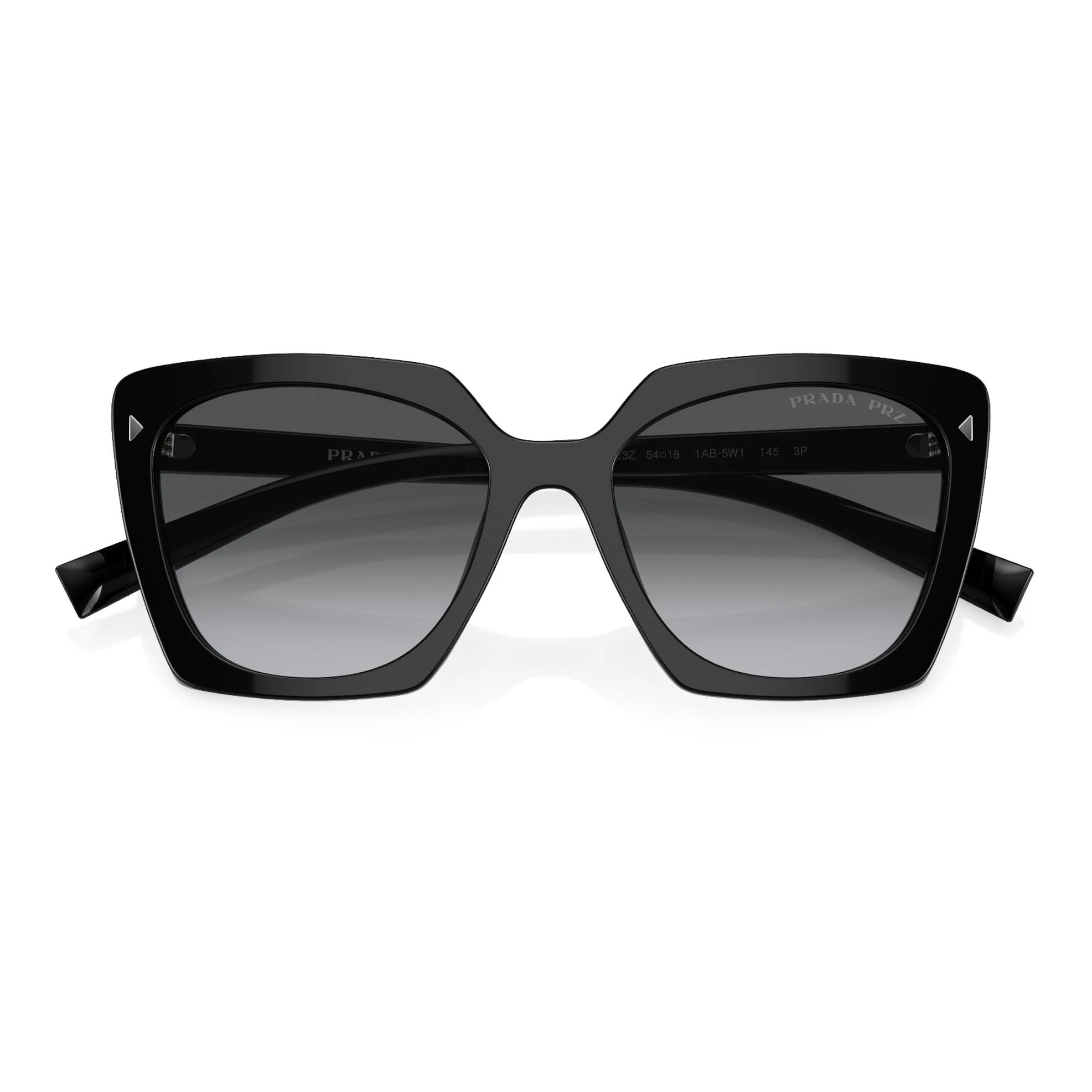 3 Prada Womens Polarised Sunglasses PR23ZS Gradient Sunnies BLACK/POLAR GREY, 3 of 5