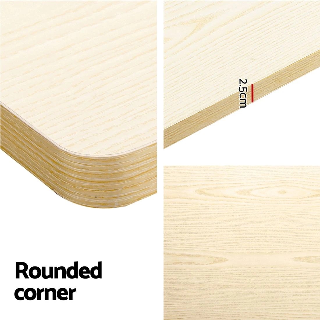 5 Artiss Standing Desk Motorised Dual Motor 140CM  Oak - Brown, 5 of 7