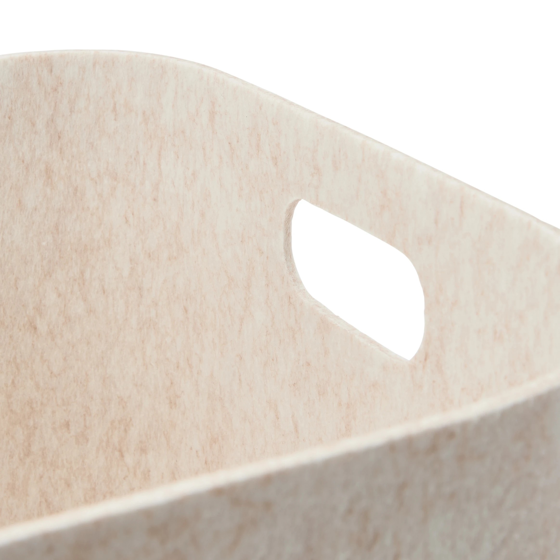 7 Square Felt Basket with Lid - Beige, 7 of 9