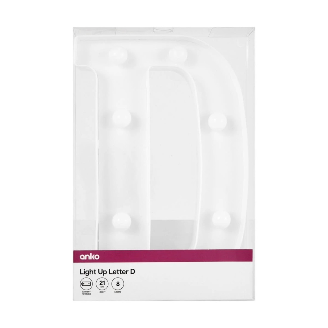 4 Light Up Letter - D, 4 of 5