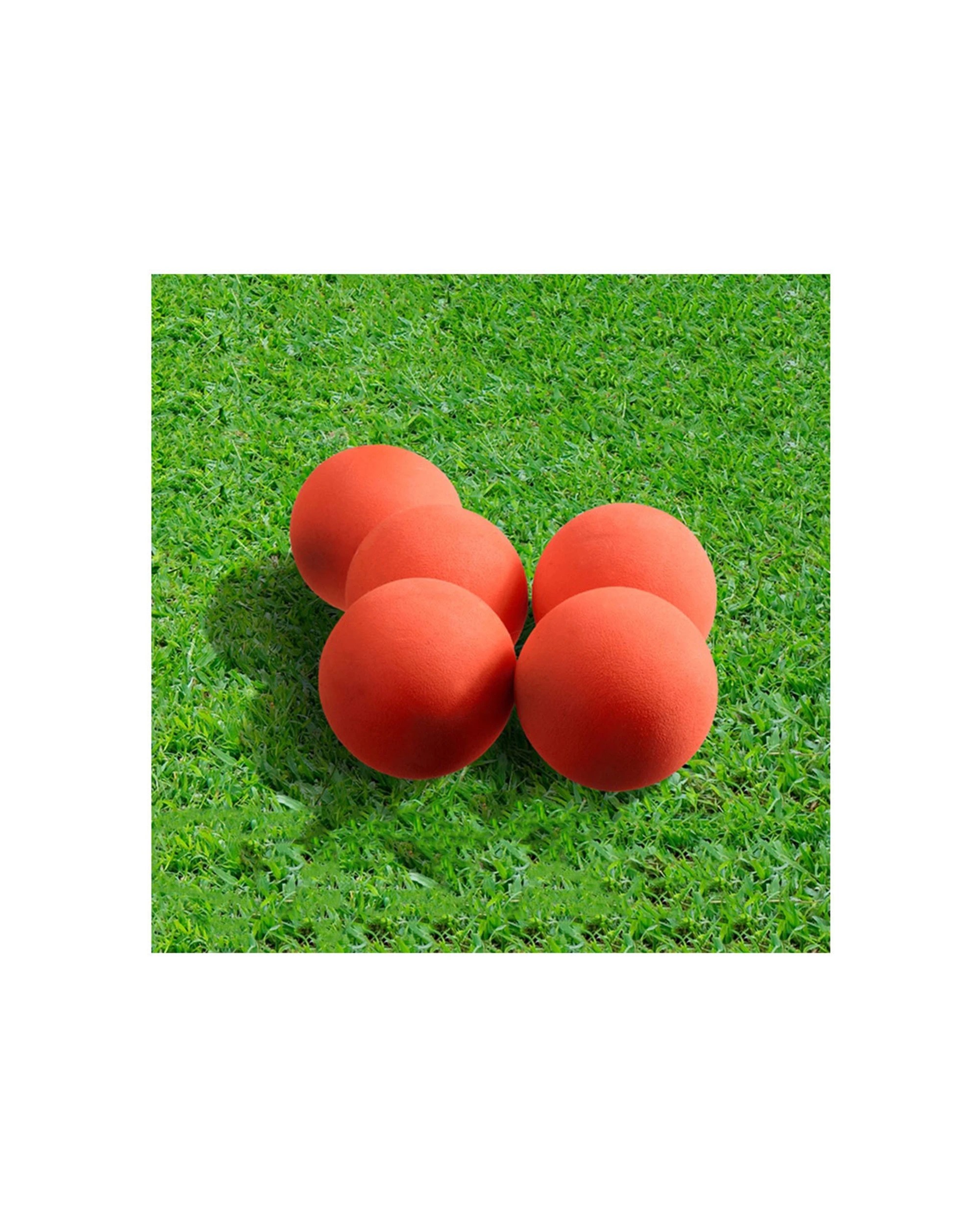 4 Lenoxx Cricket Ball Pitcher Battery Operated Soft Ball Launcher Toy Kids Outdoors Red Grey Plastic - Red, 4 of 5