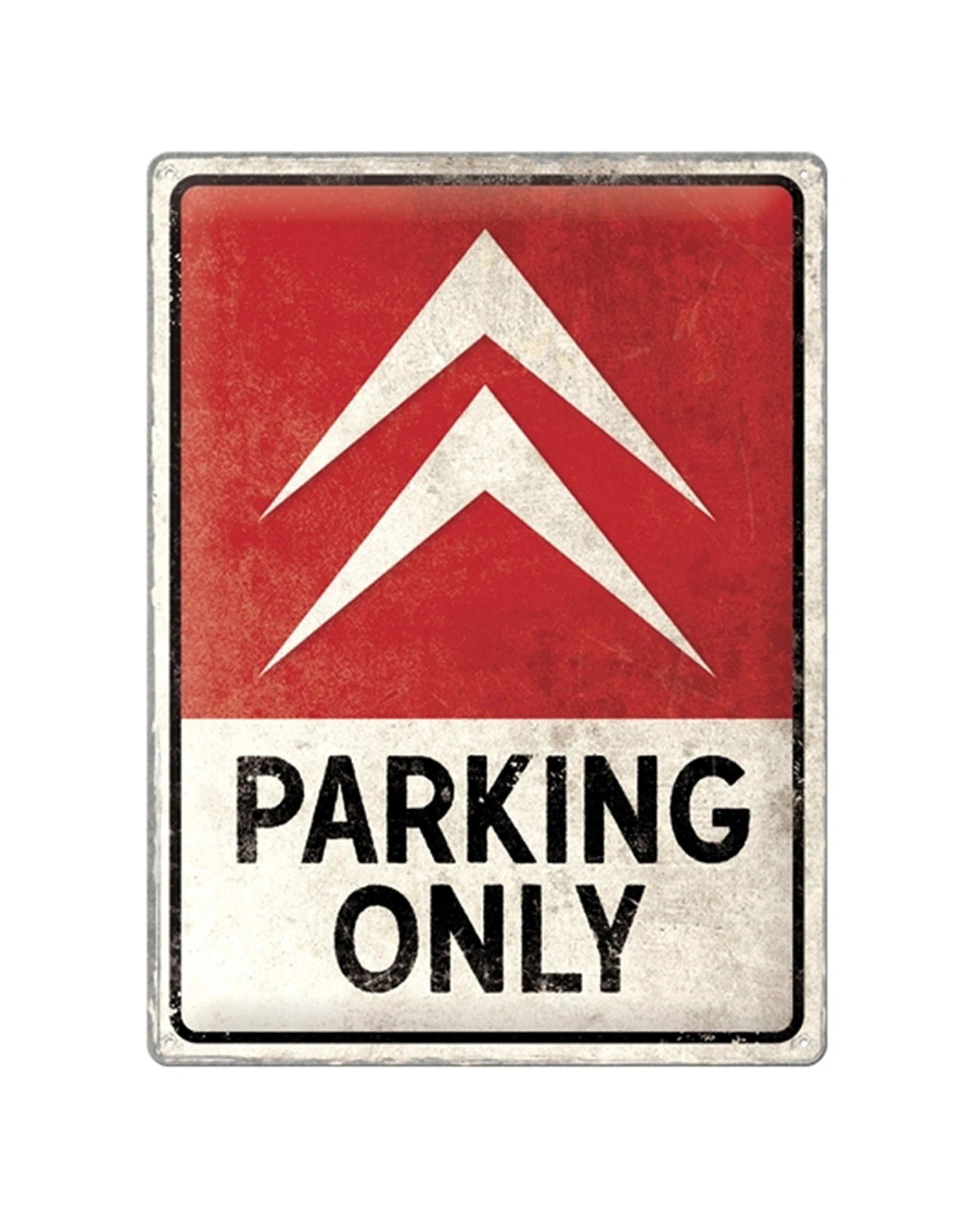 1 Nostalgic-Art Large 30x40cm Metal Wall Art Sign Plaque - Citroen Parking Only - Multi, 1 of 3