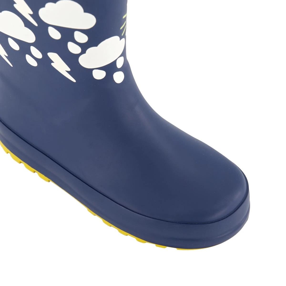 4 Junior Colour Change Rainboots Navy, 4 of 4