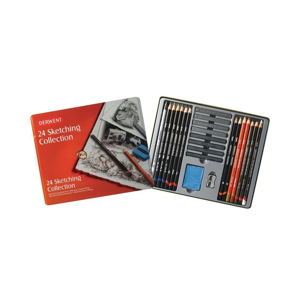 3 Derwent Sketching Collection Set 24 Pack, 3 of 3