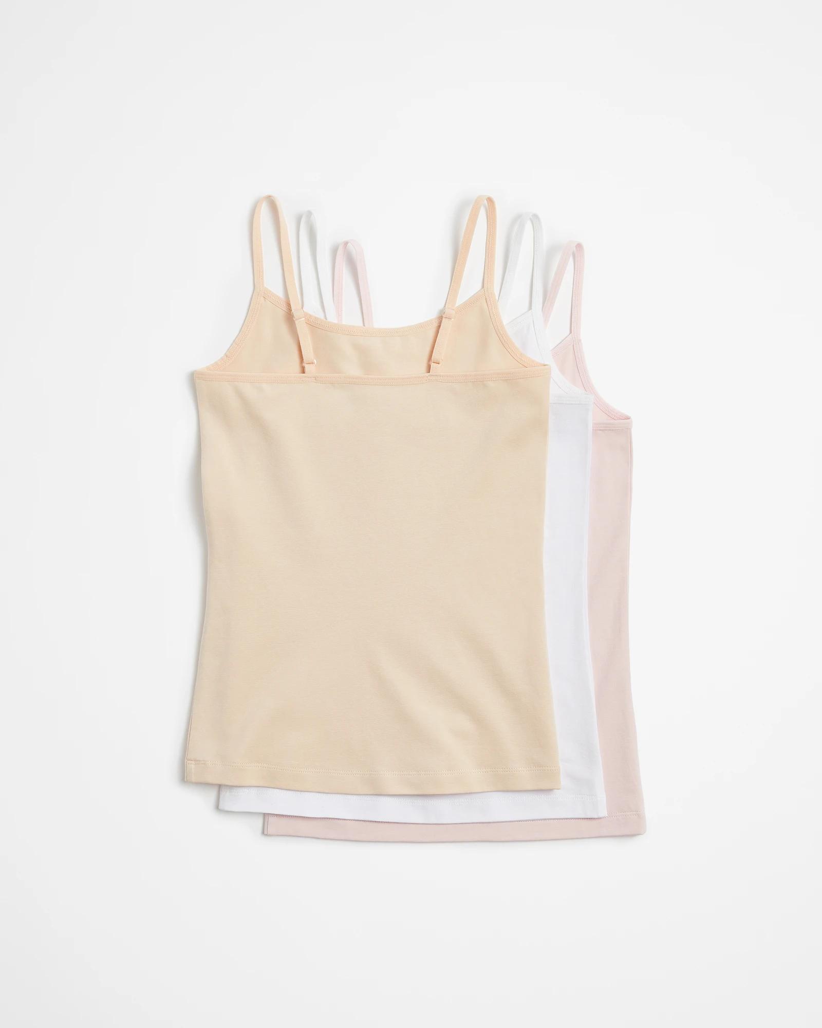 5 Girls Maxx Singlets 3 Pack PALE PETAL/WHITE/PINK, 5 of 5