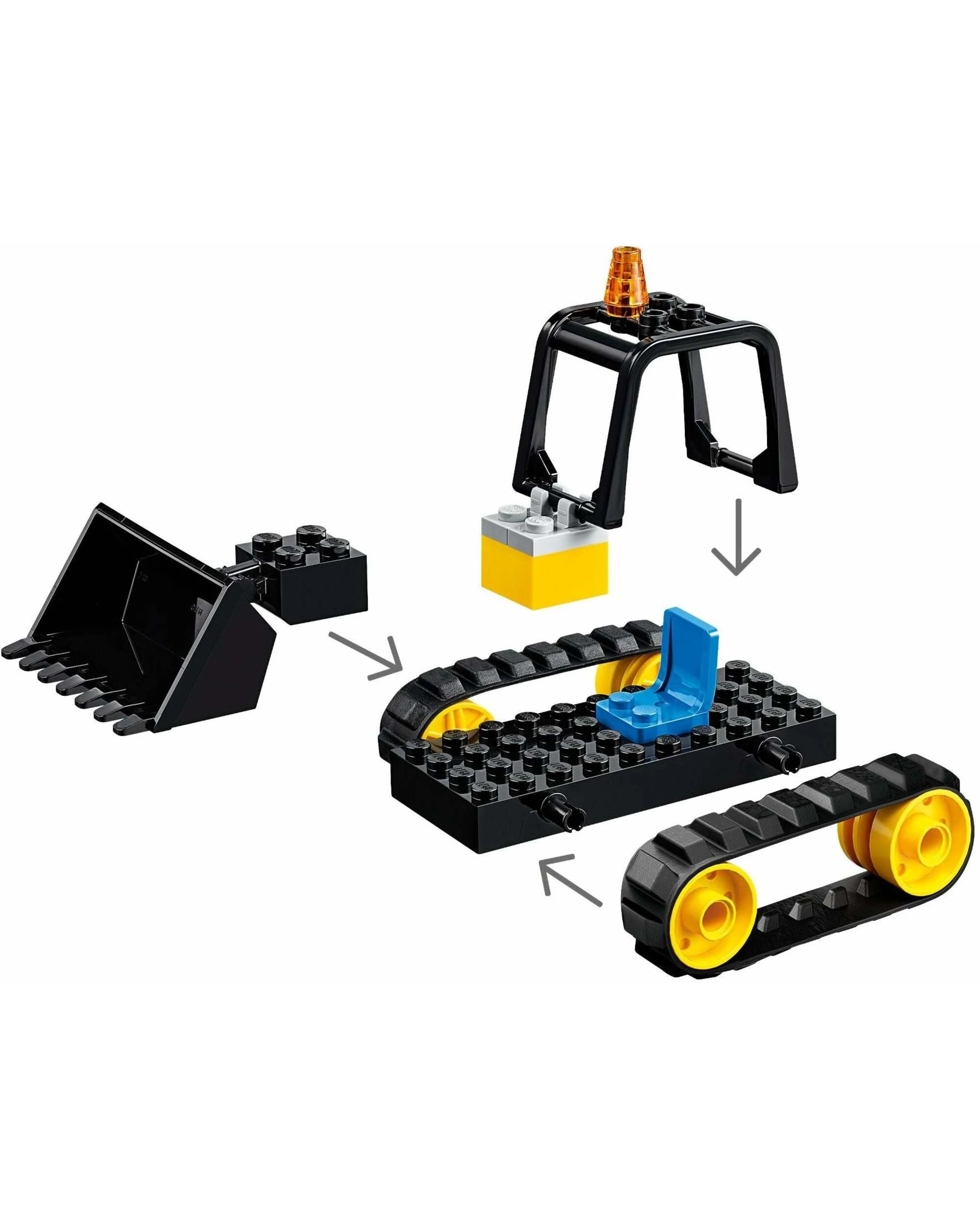 2 Lego City Town 60252 CONSTRUCTION BULLDOZER Trailer wrecking Ball, 2 of 4