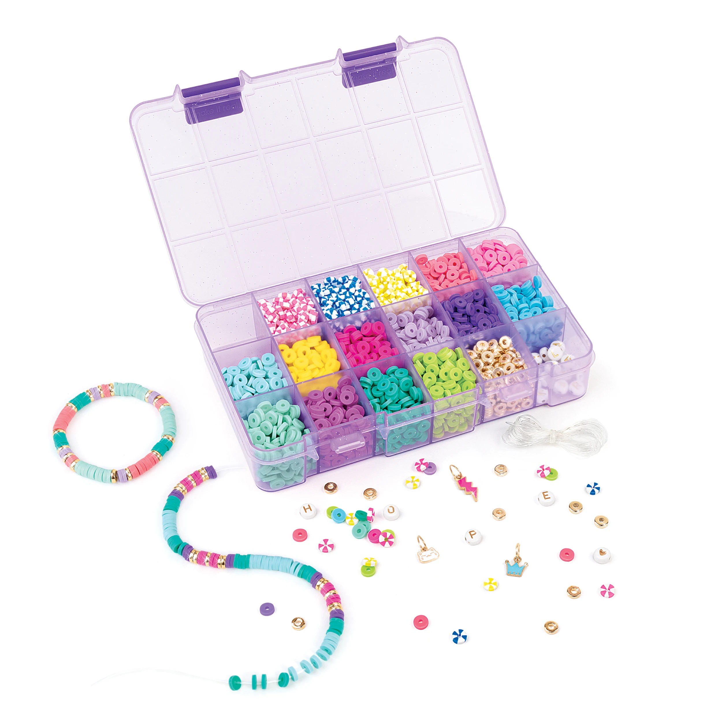 3 Make It Real Heishi Craze Beads Set with Case - Multi, 3 of 7