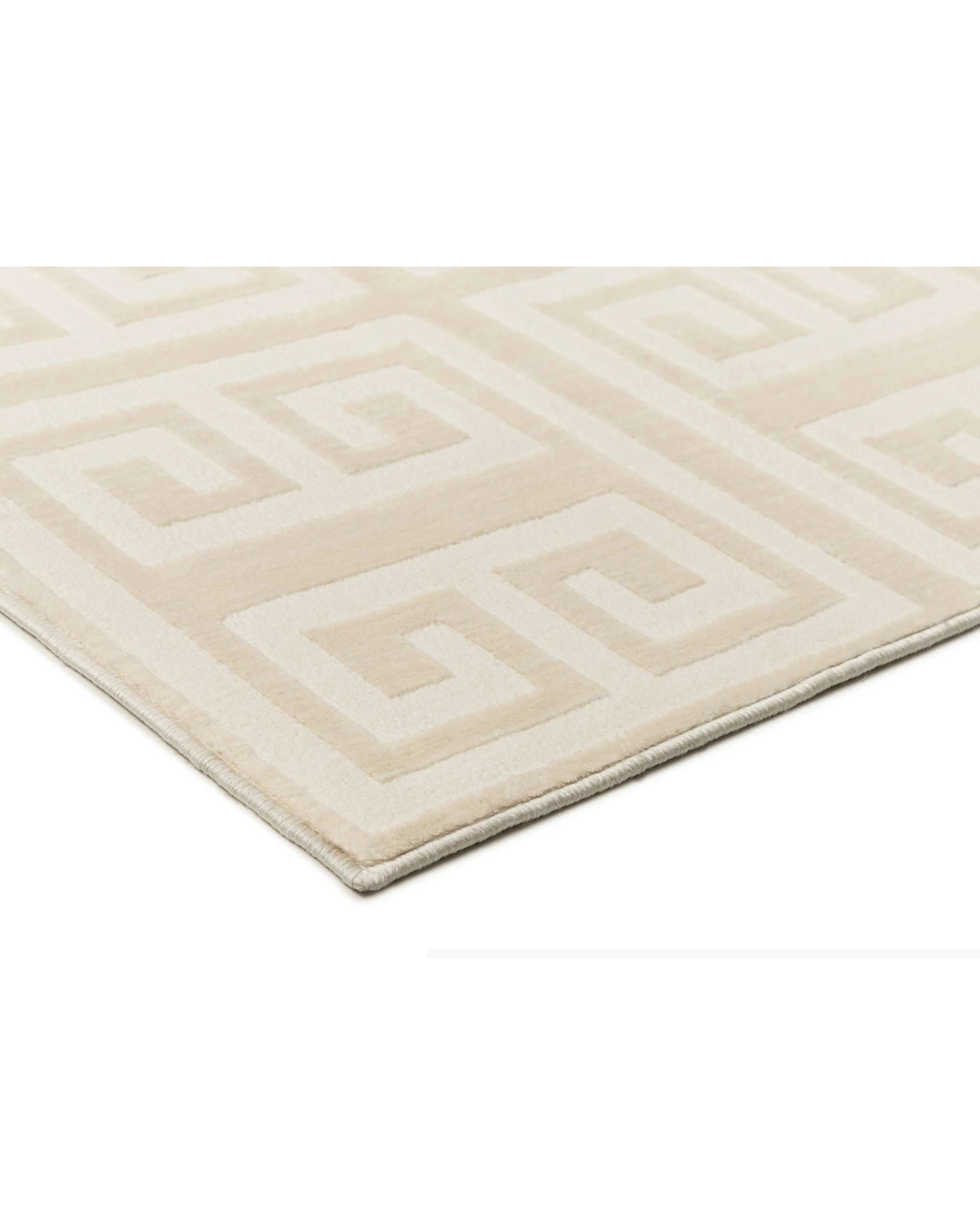 4 Loopsie Dakhla Textured Geometric Neutral Washable Rug-330cm x 240cm - Beige, 4 of 9