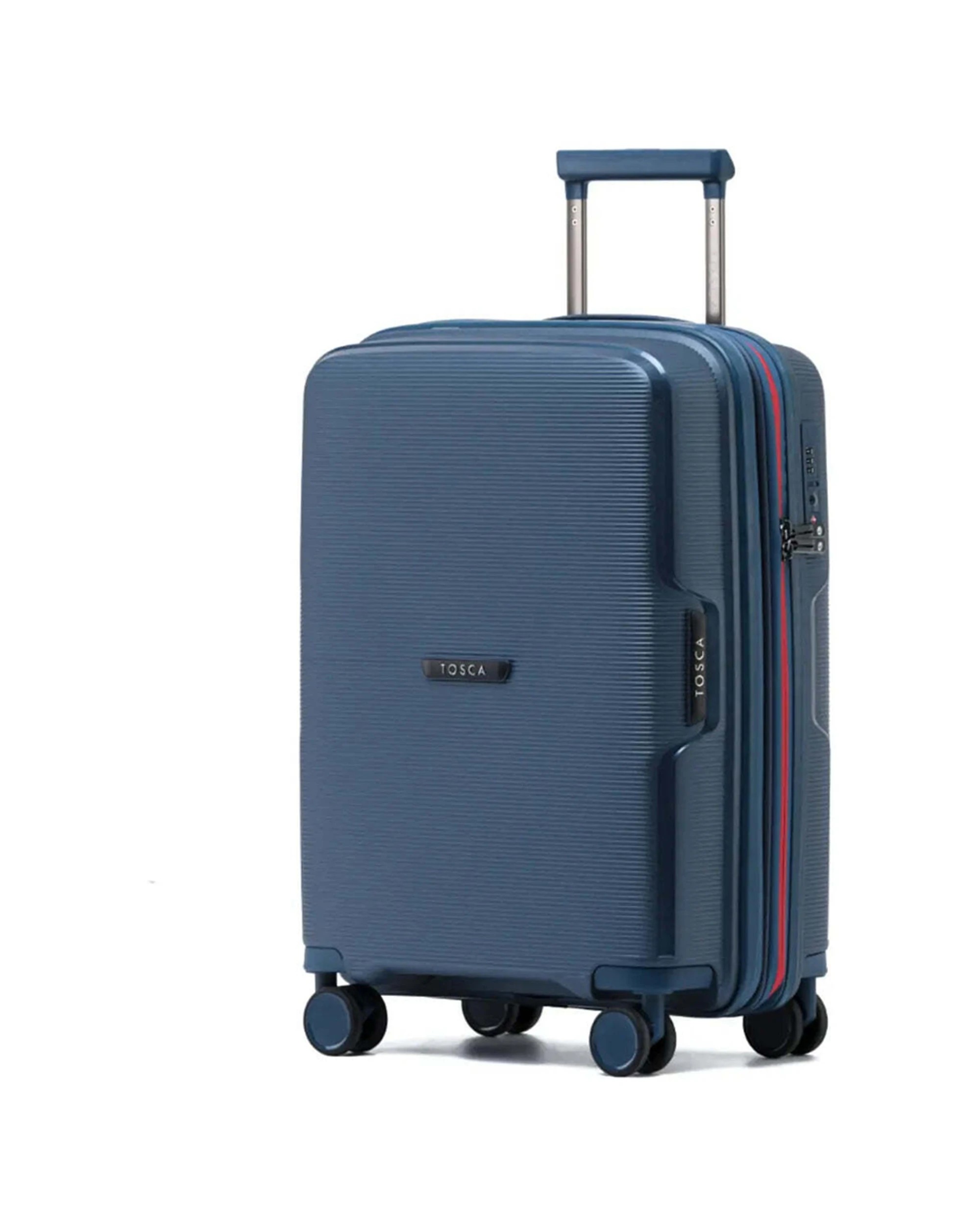 1 Tosca Bel-Air 54 cm Hardside Expandable Carry-On Suitcase Travel Luggage - Blue, 1 of 7