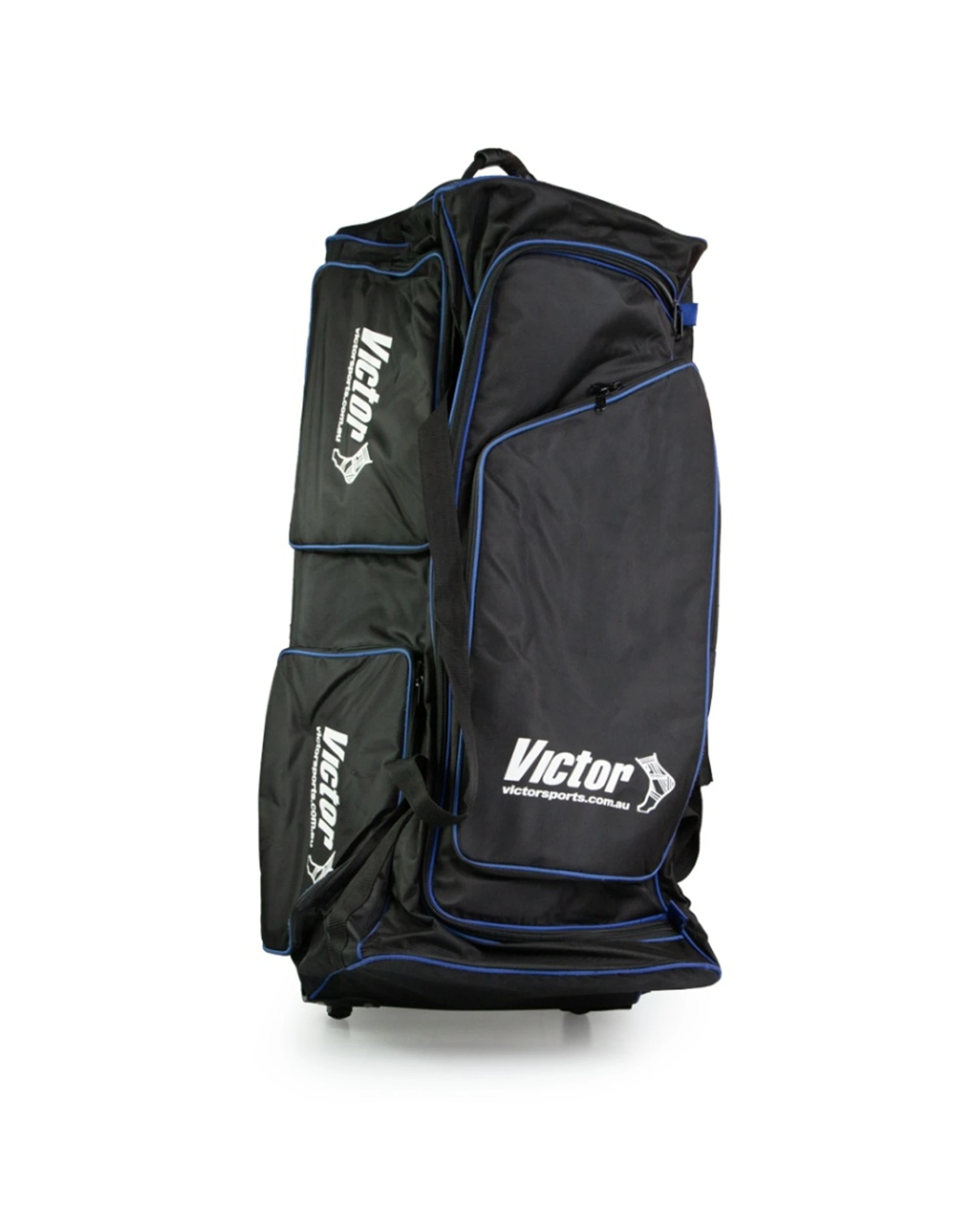 2 Victor Sports Cricket Bag Deluxe Large D Shape Rubber Pull Handle - Black, 2 of 5